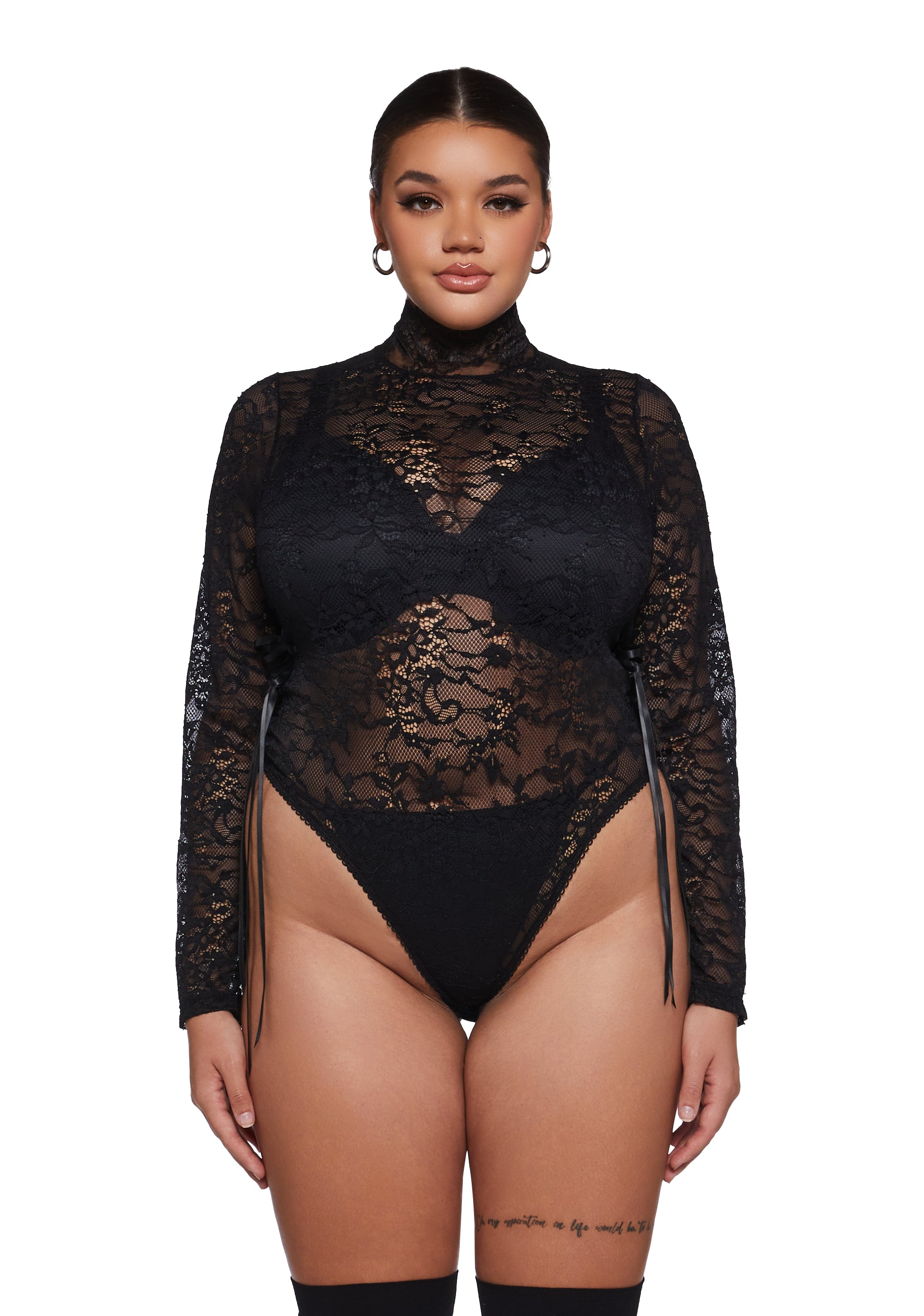 Alternative view of Sultry Provocations Lace Bodysuit