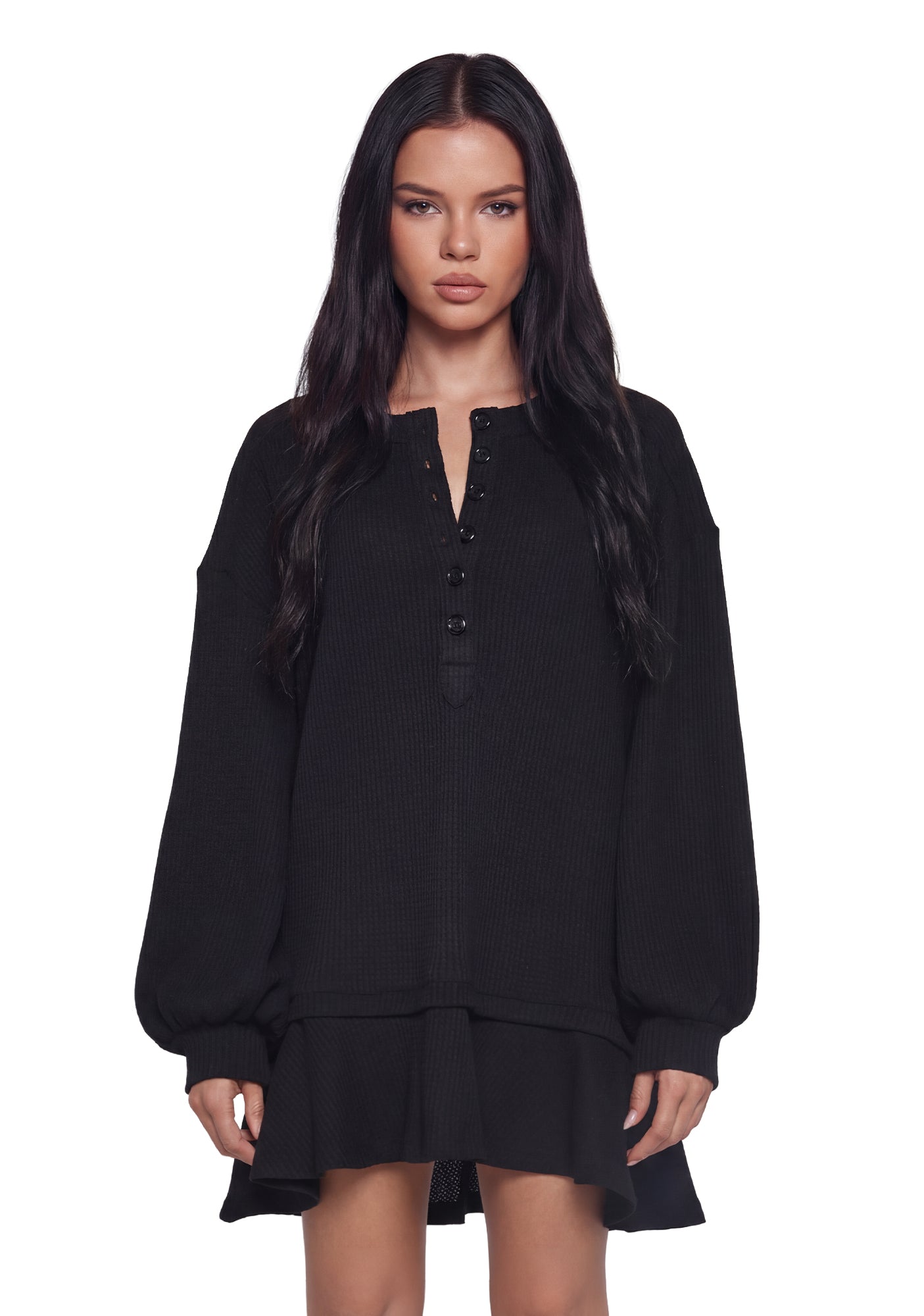 First Glances Trapeze Dress - Black