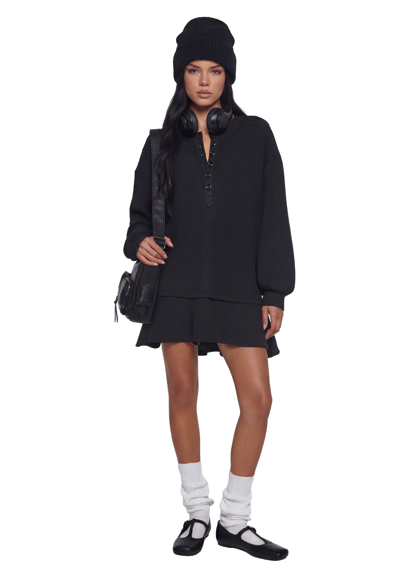 Alternative view of First Glances Trapeze Dress - Black