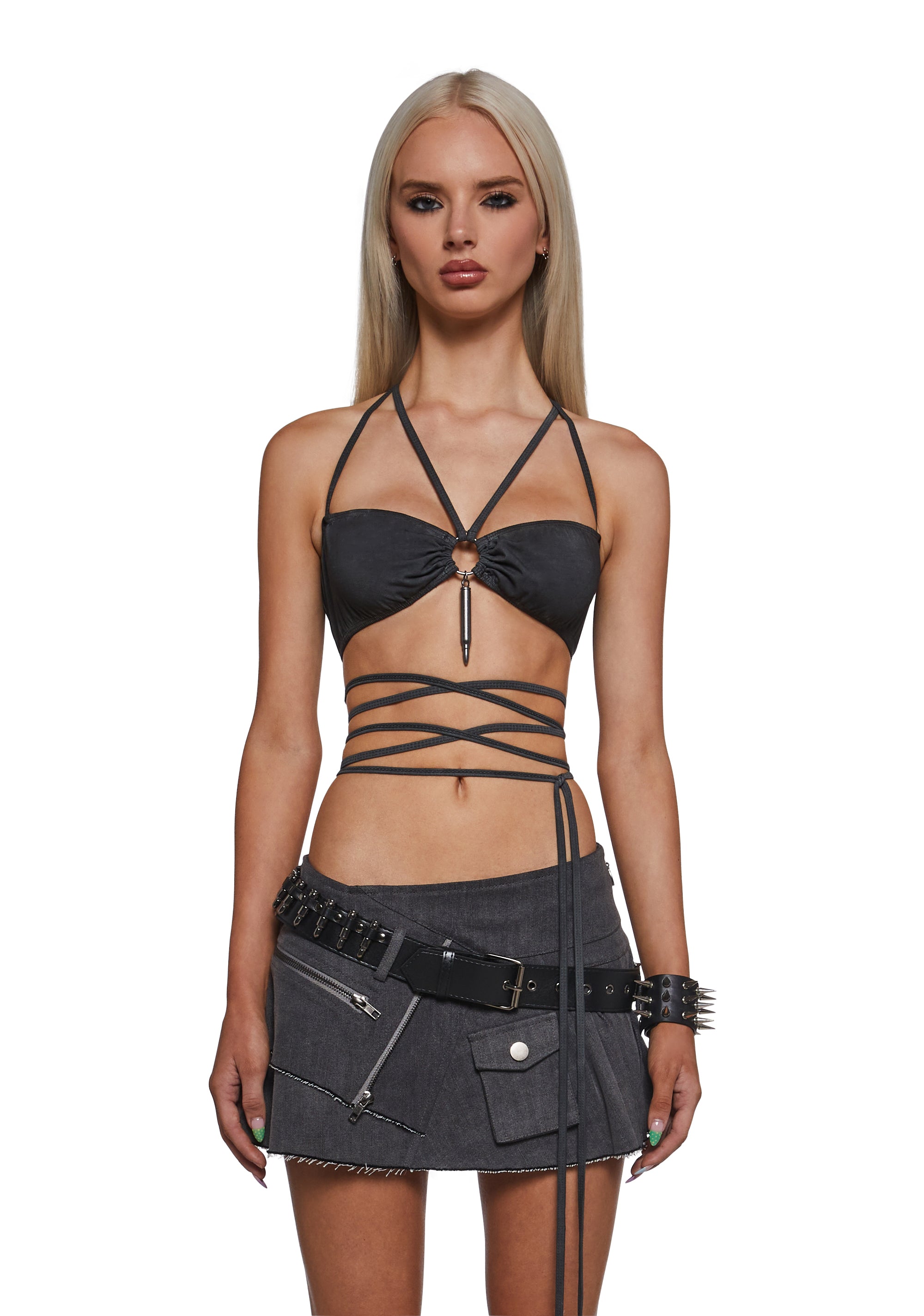 Outro Wrap Bra With Bullet Accent