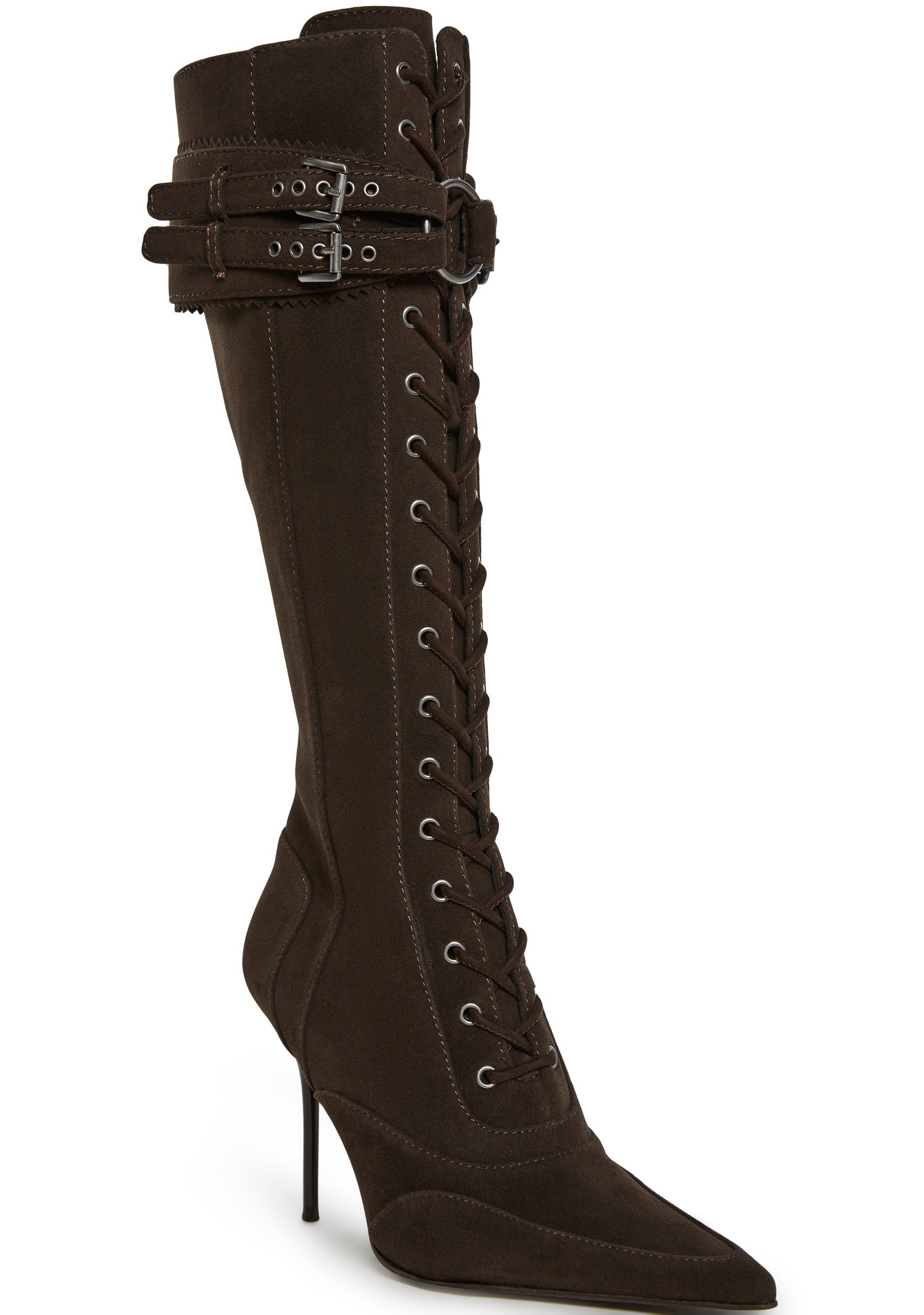 Alternative view of Total Bewitcher Lace-Up Boots - Brown