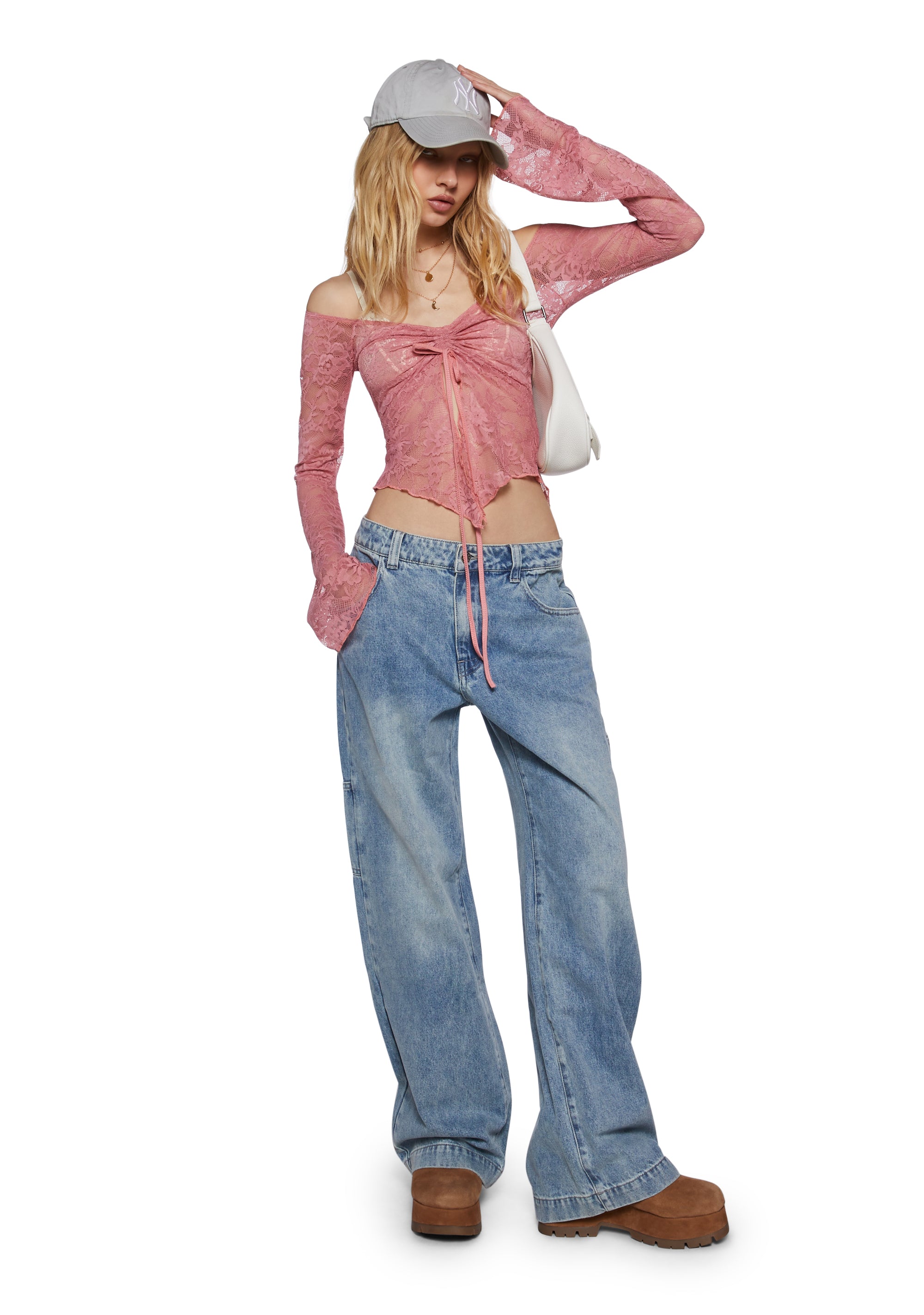 Alternative view of Call It Dreaming Long Sleeve Top - Pink