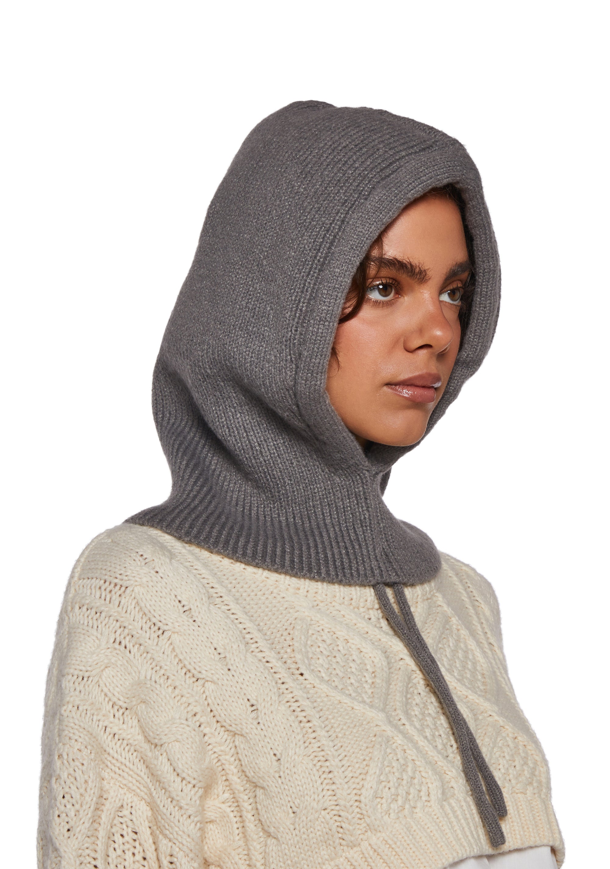 Alternative view of Cold Stare Hood With Strings