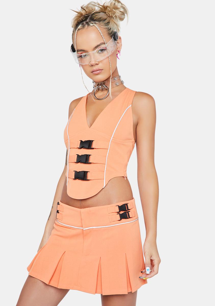 Alternative view of Apricot Across The Club Skirt Set