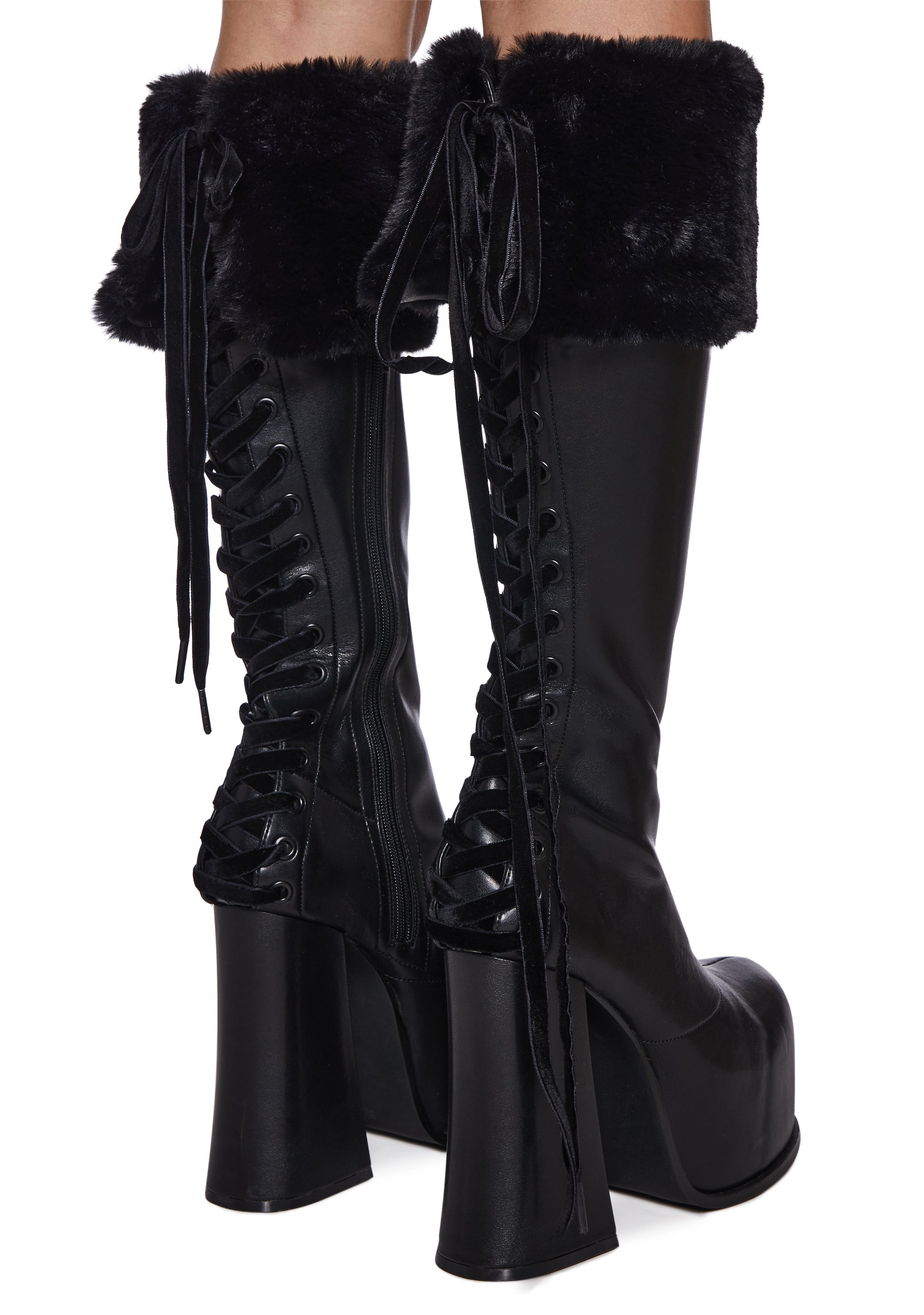 Alternative view of Sweetest Wishes Platform Boots - Black