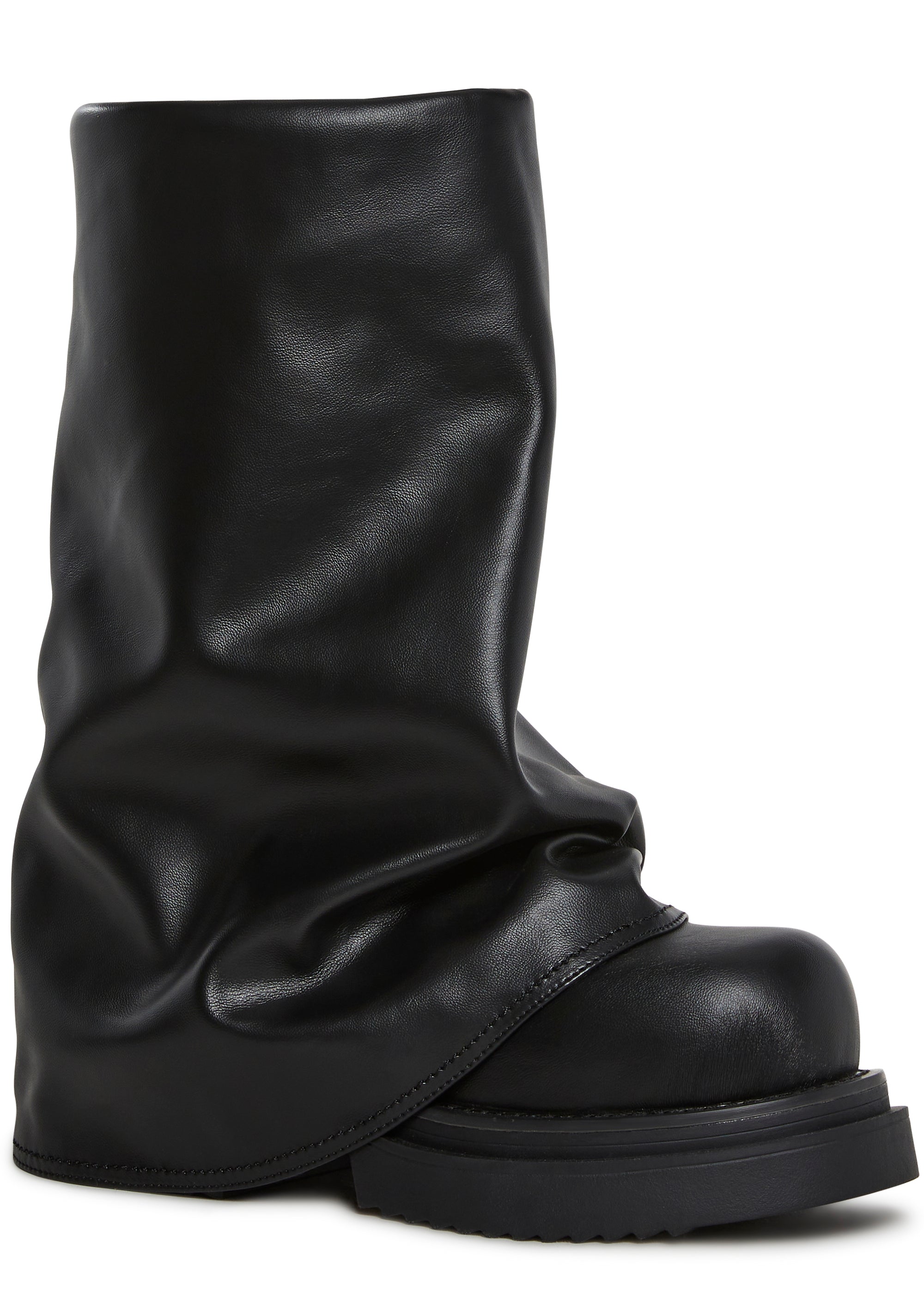 Alternative view of Ego Foldover Boots - Black