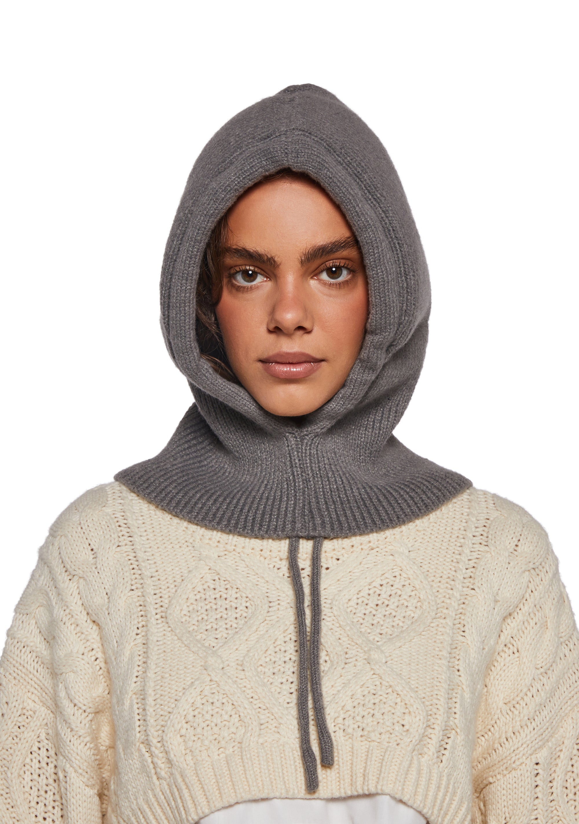 Cold Stare Hood With Strings