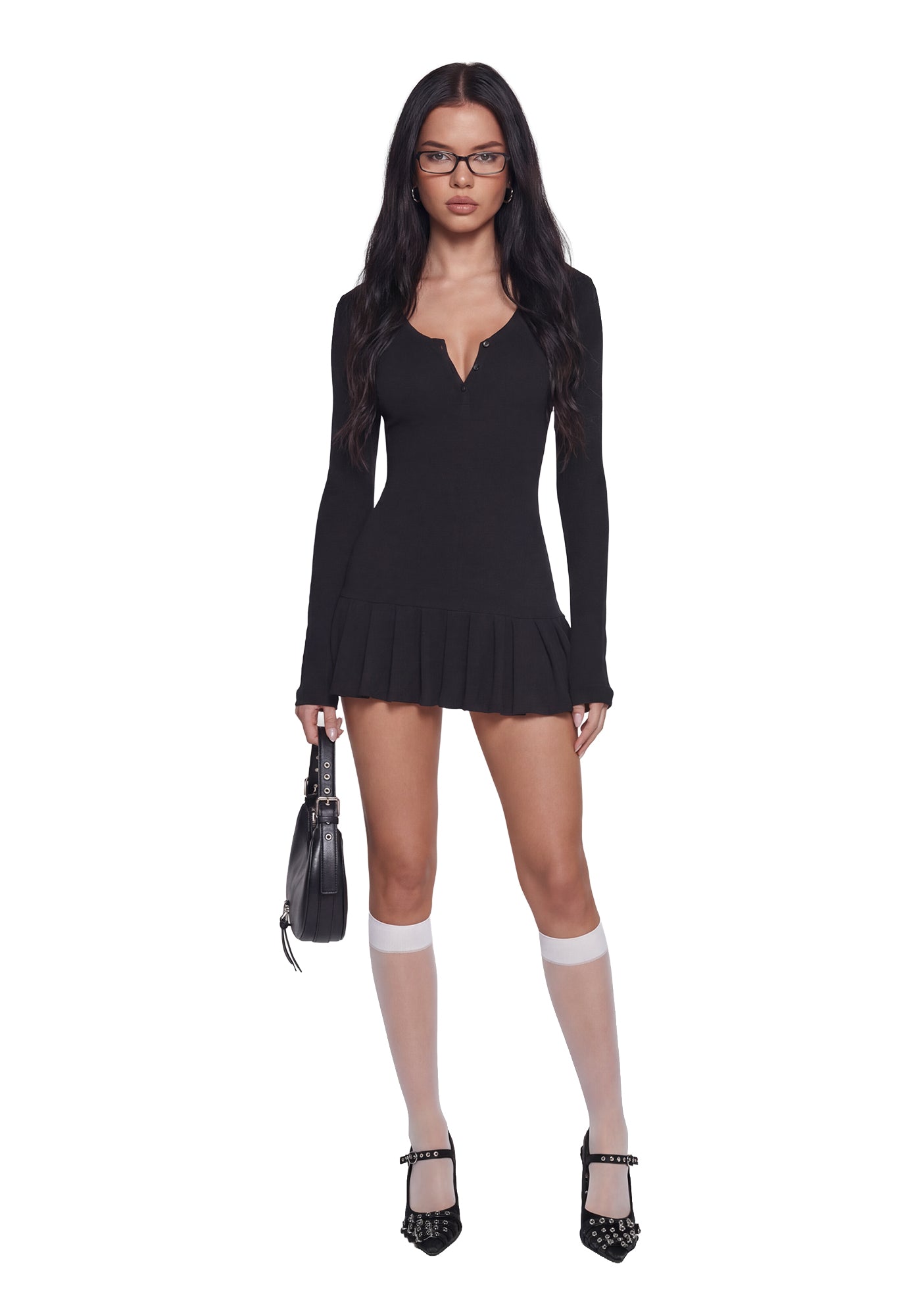 Alternative view of Class Dismissed Mini Dress - Black