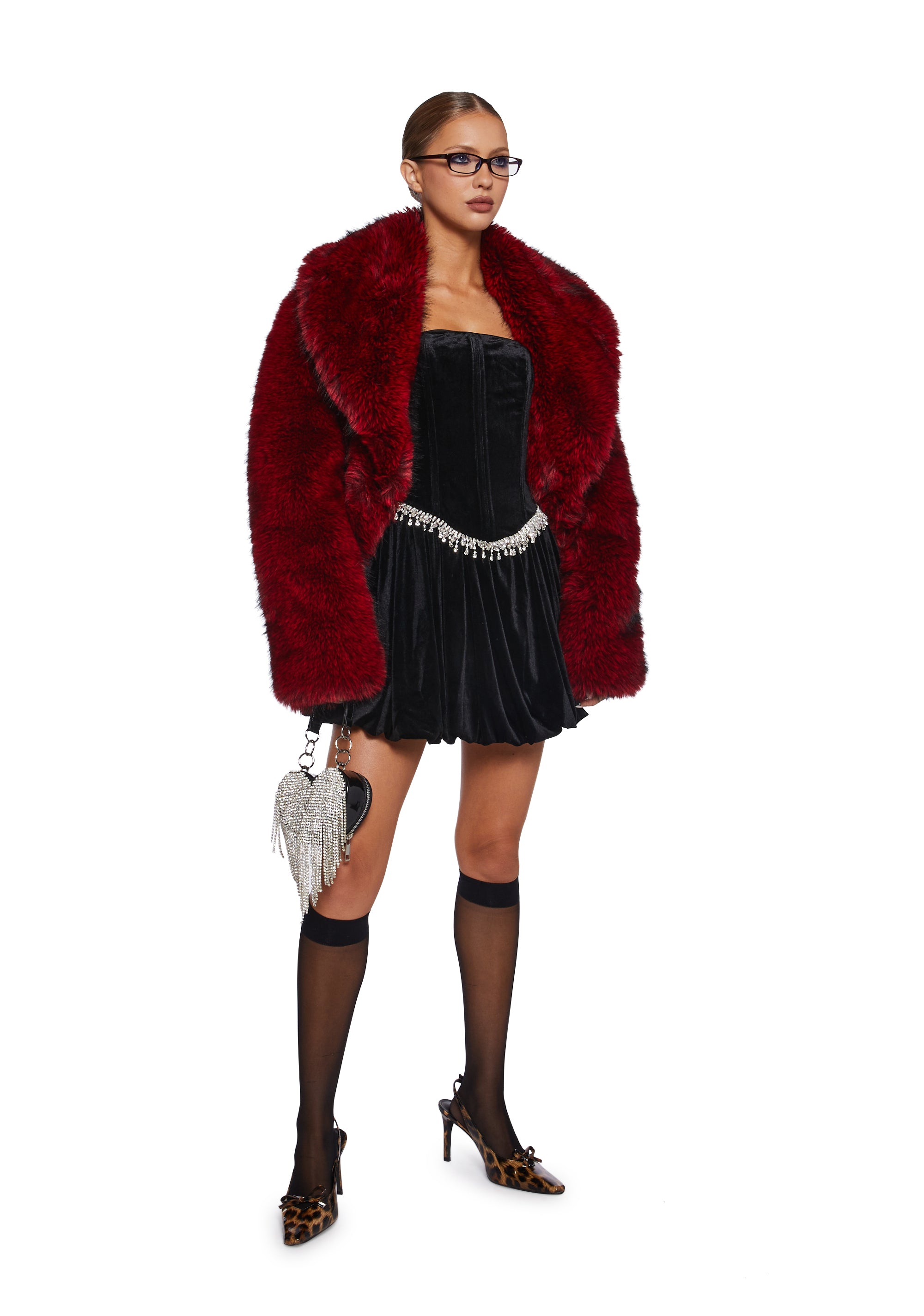 Alternative view of Tinsel Event Velvet Dress - Black