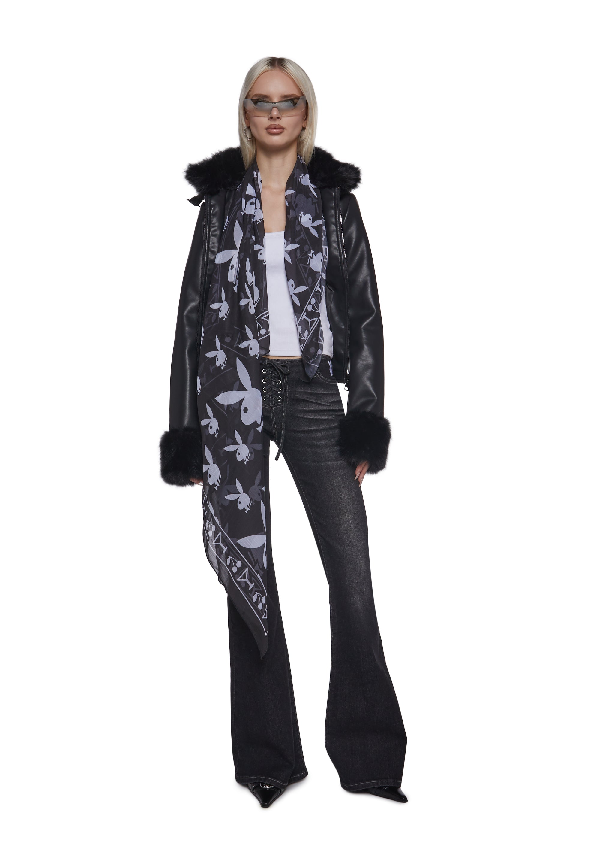 Alternative view of Playboy Printed Scarf