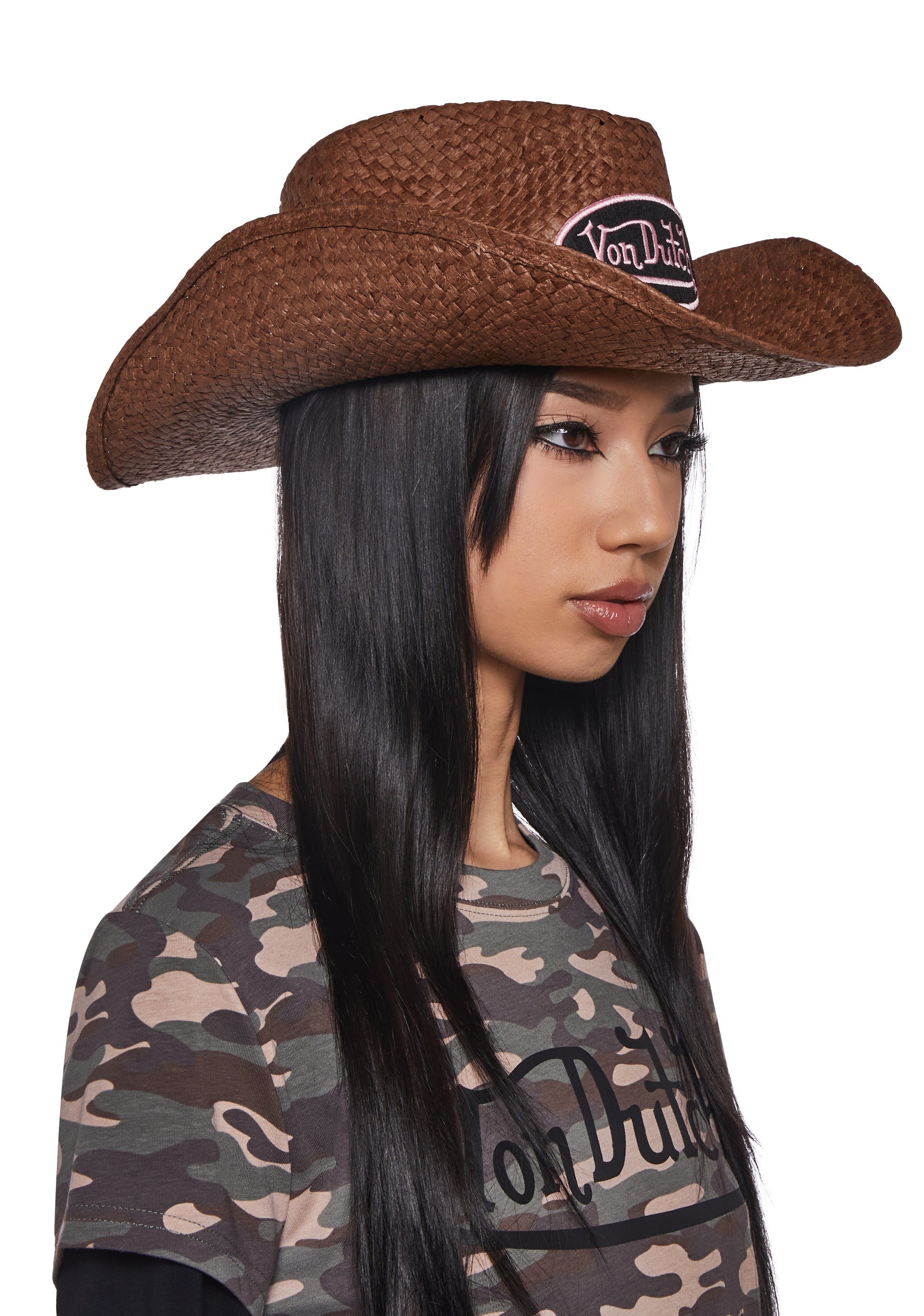 Alternative view of Von Dutch Cowboy Hat - Brown