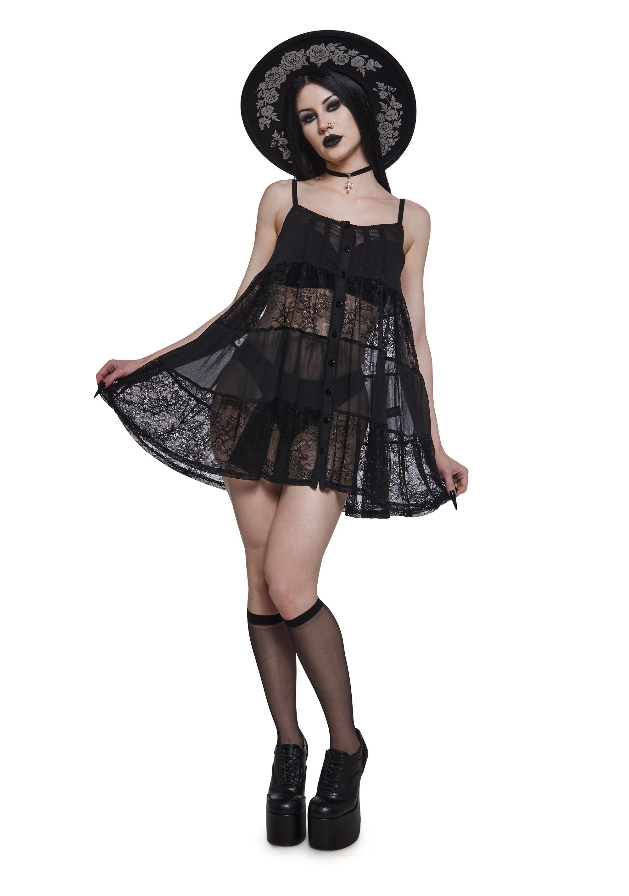 Alternative view of Iris Lace Baby Doll Dress