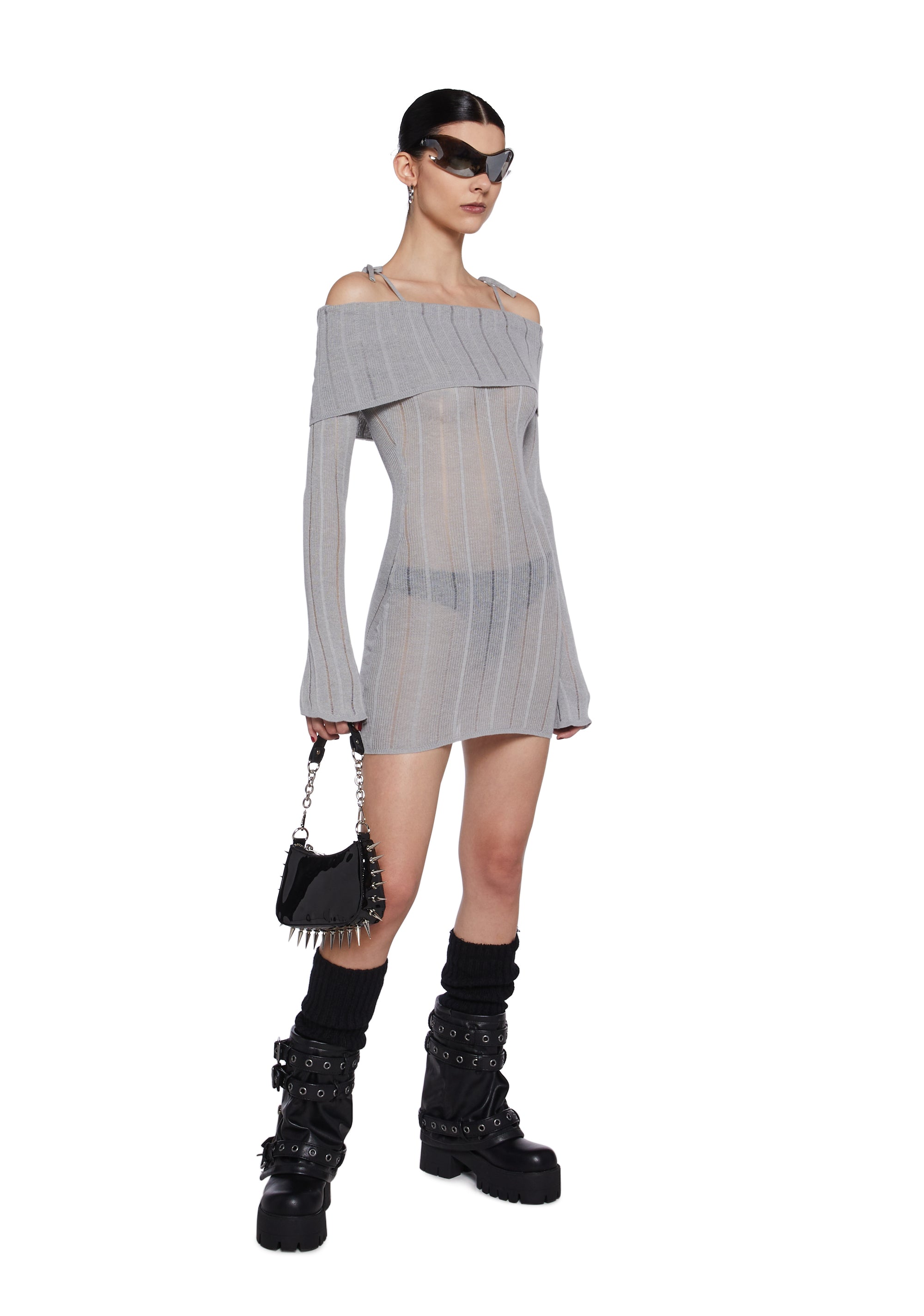 Alternative view of Warp Off The Shoulder Sweater Dress