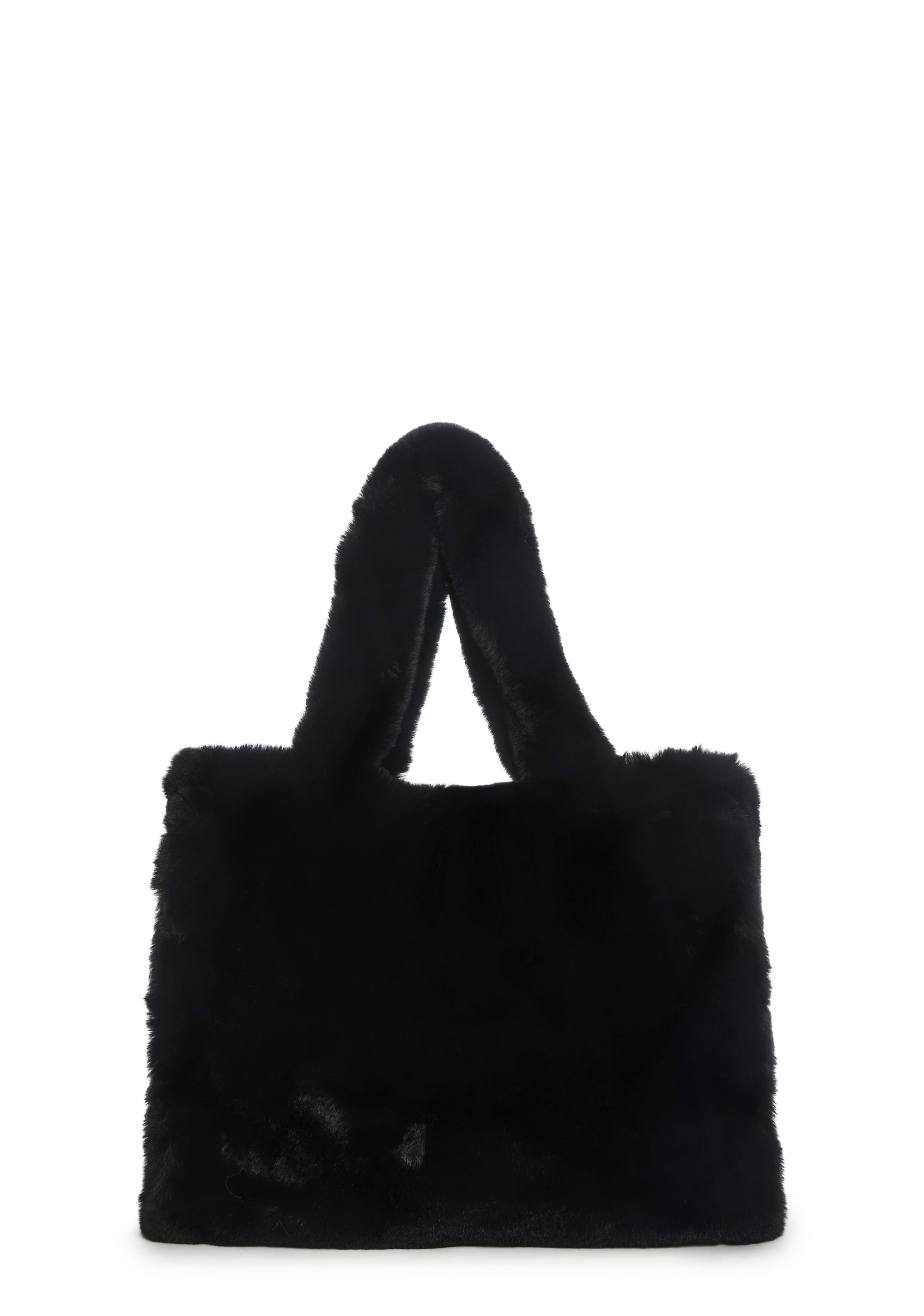Cutie Pie Faux Fur Bag - Black