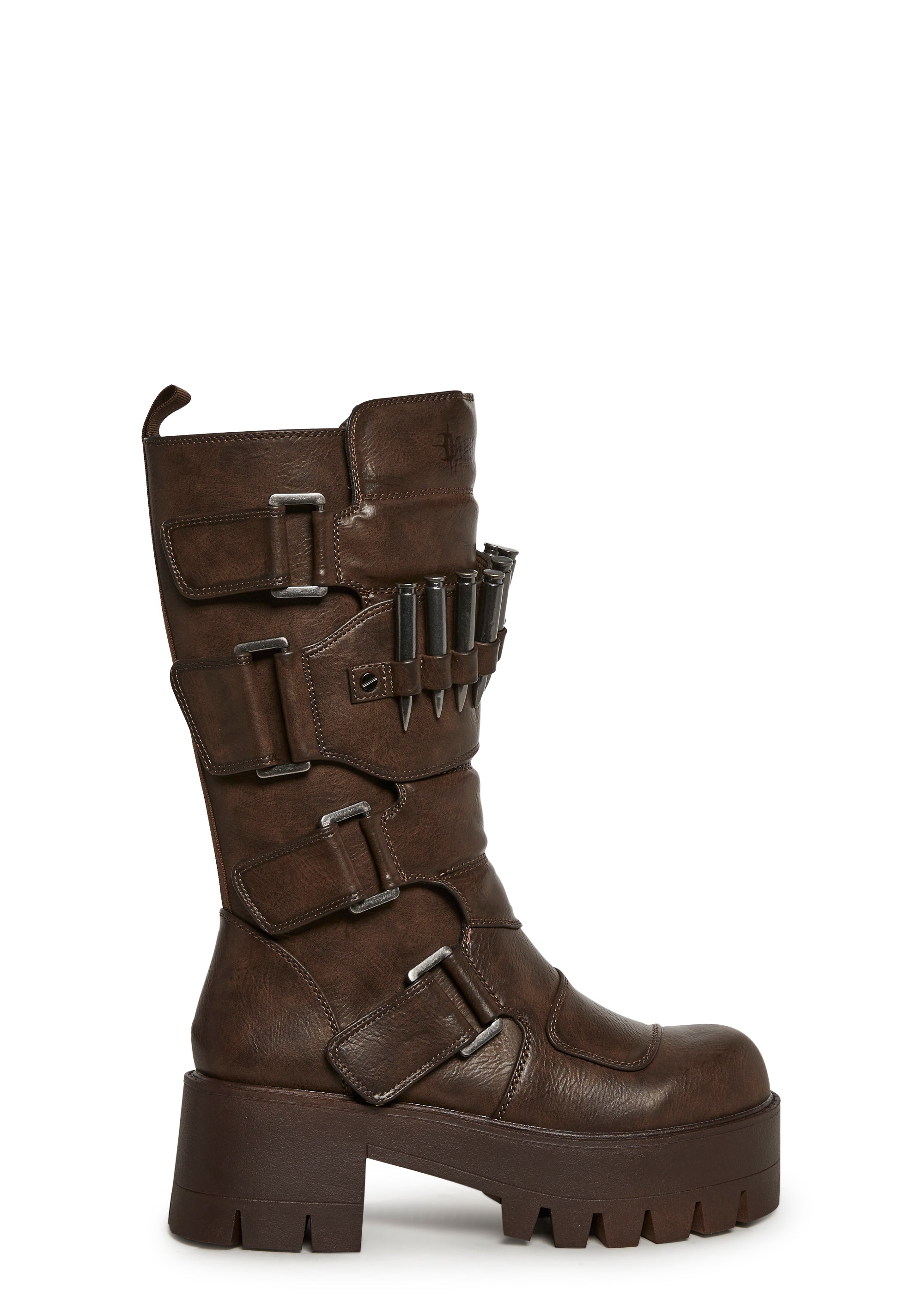 Warp Bullet Combat Boots - Brown