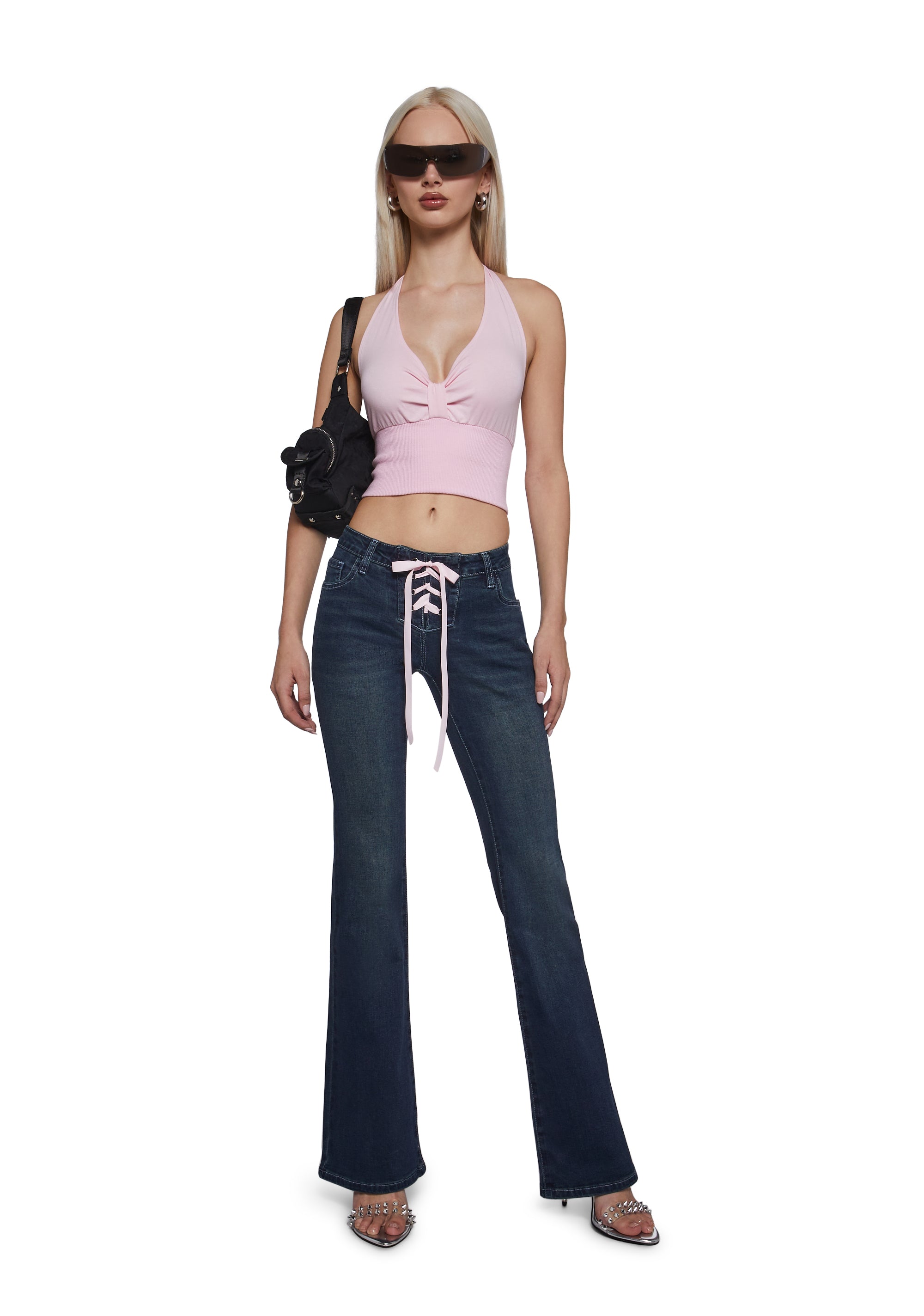 Alternative view of Talia Low Rise Jeans - Lace Up