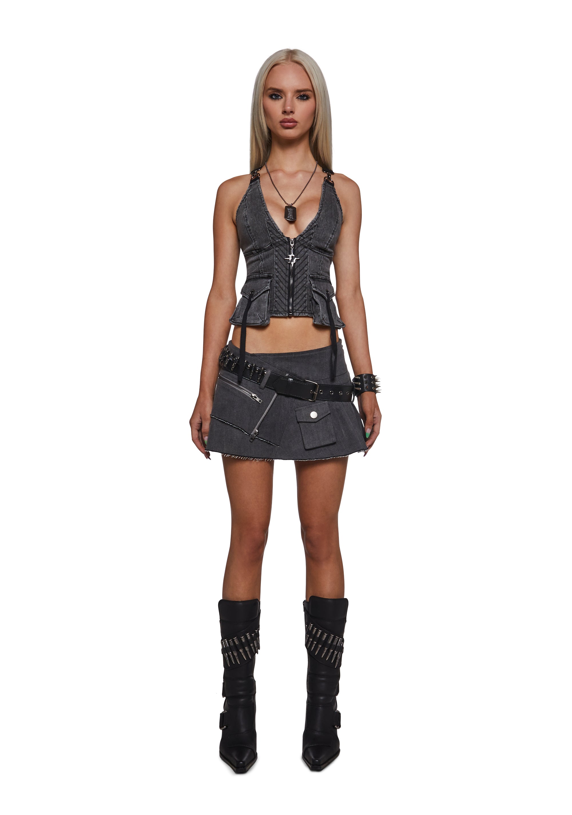 Alternative view of Ego Denim Utility Bustier