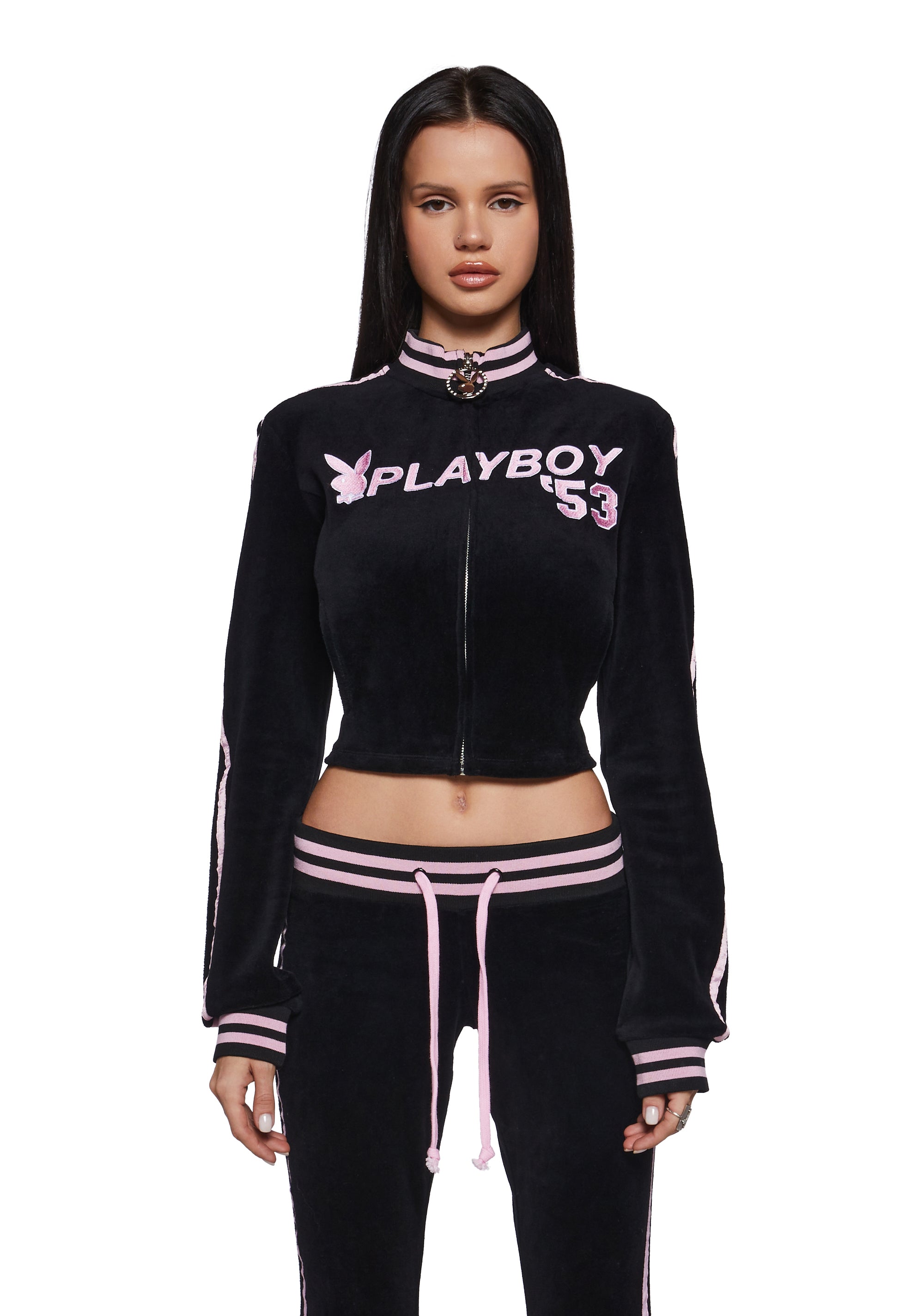 Leisurely Yours Velour Track Jacket