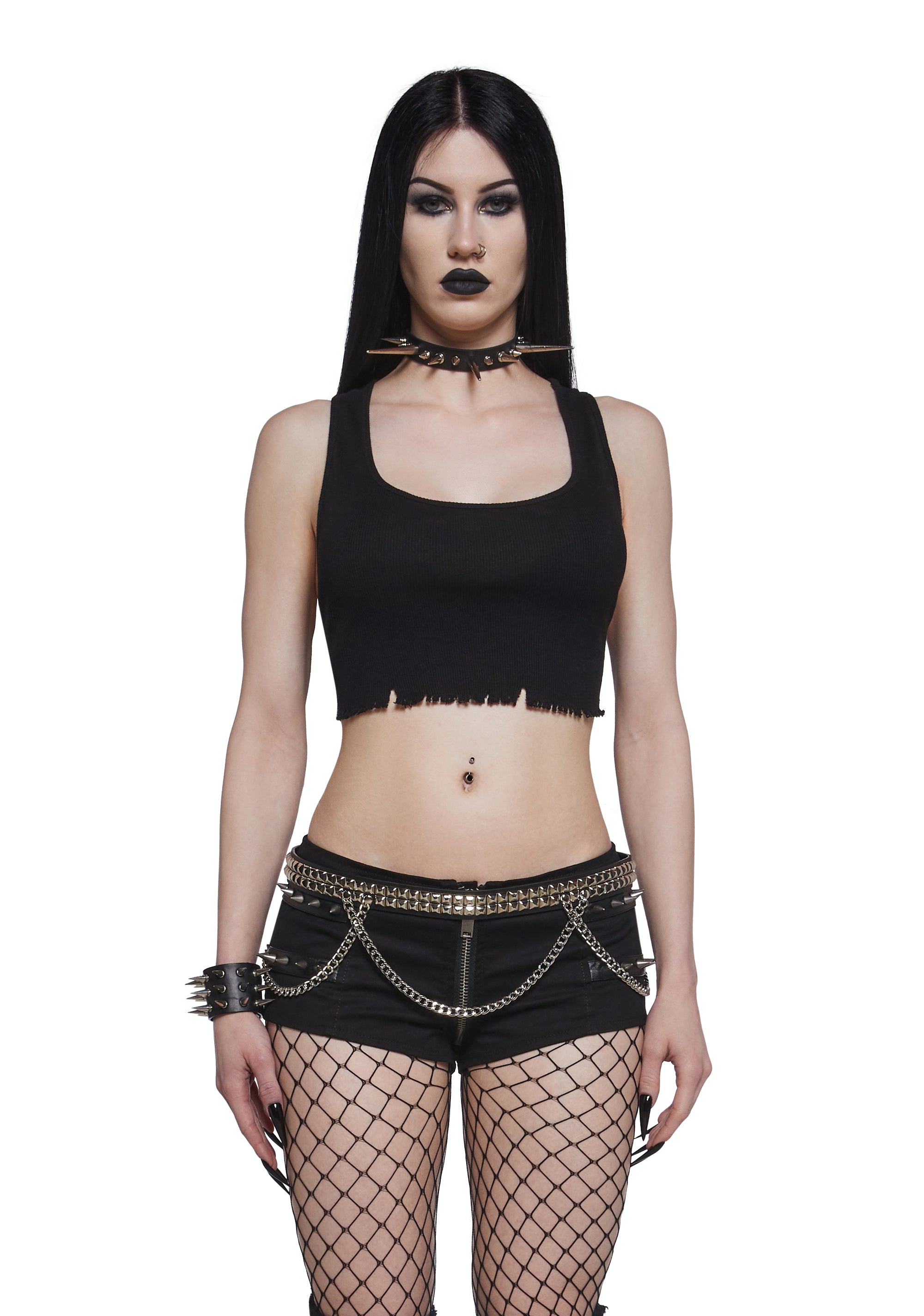 Alternative view of Bold Edge Studded Belt