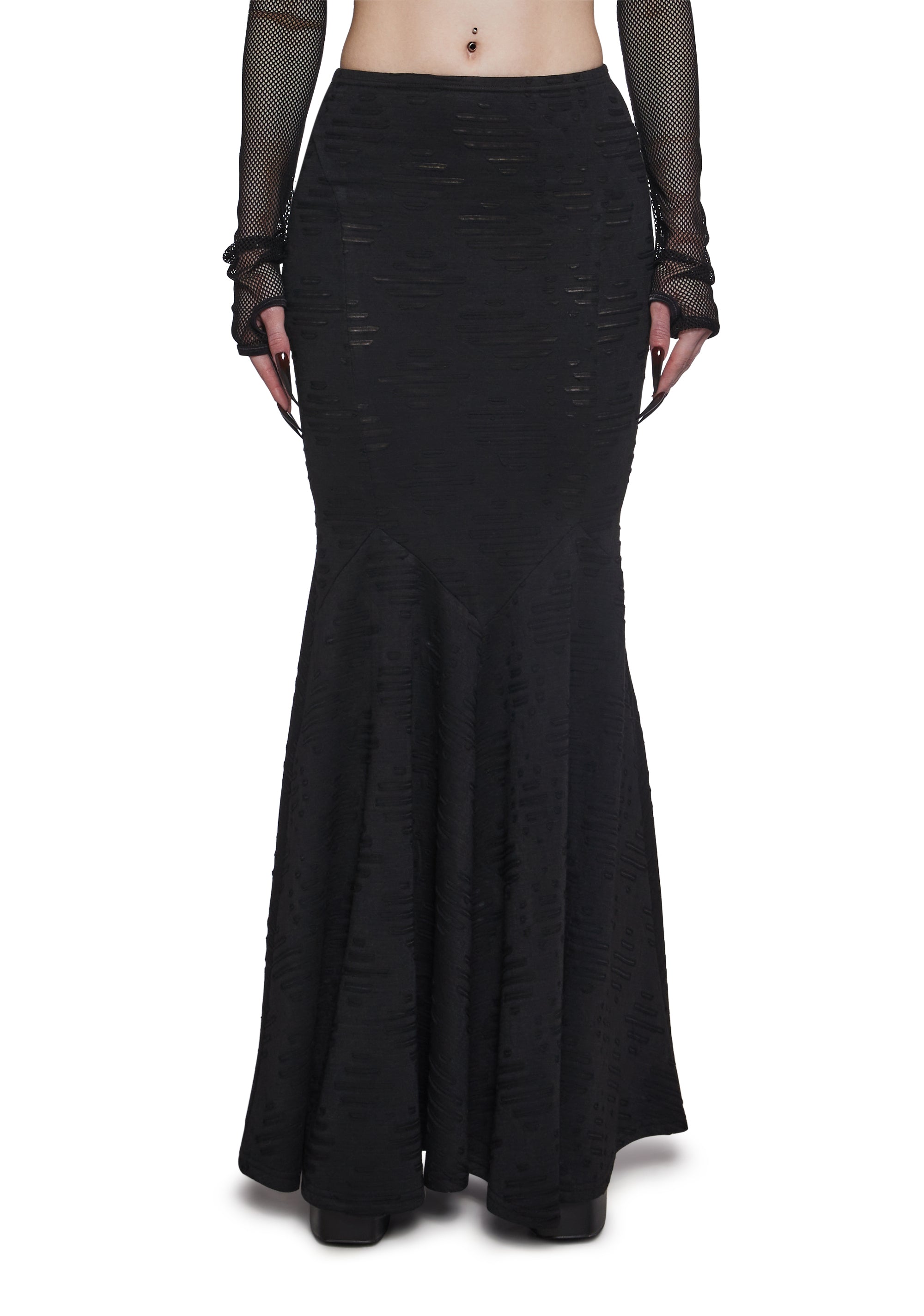 Dark Elegance Corset Maxi Skirt