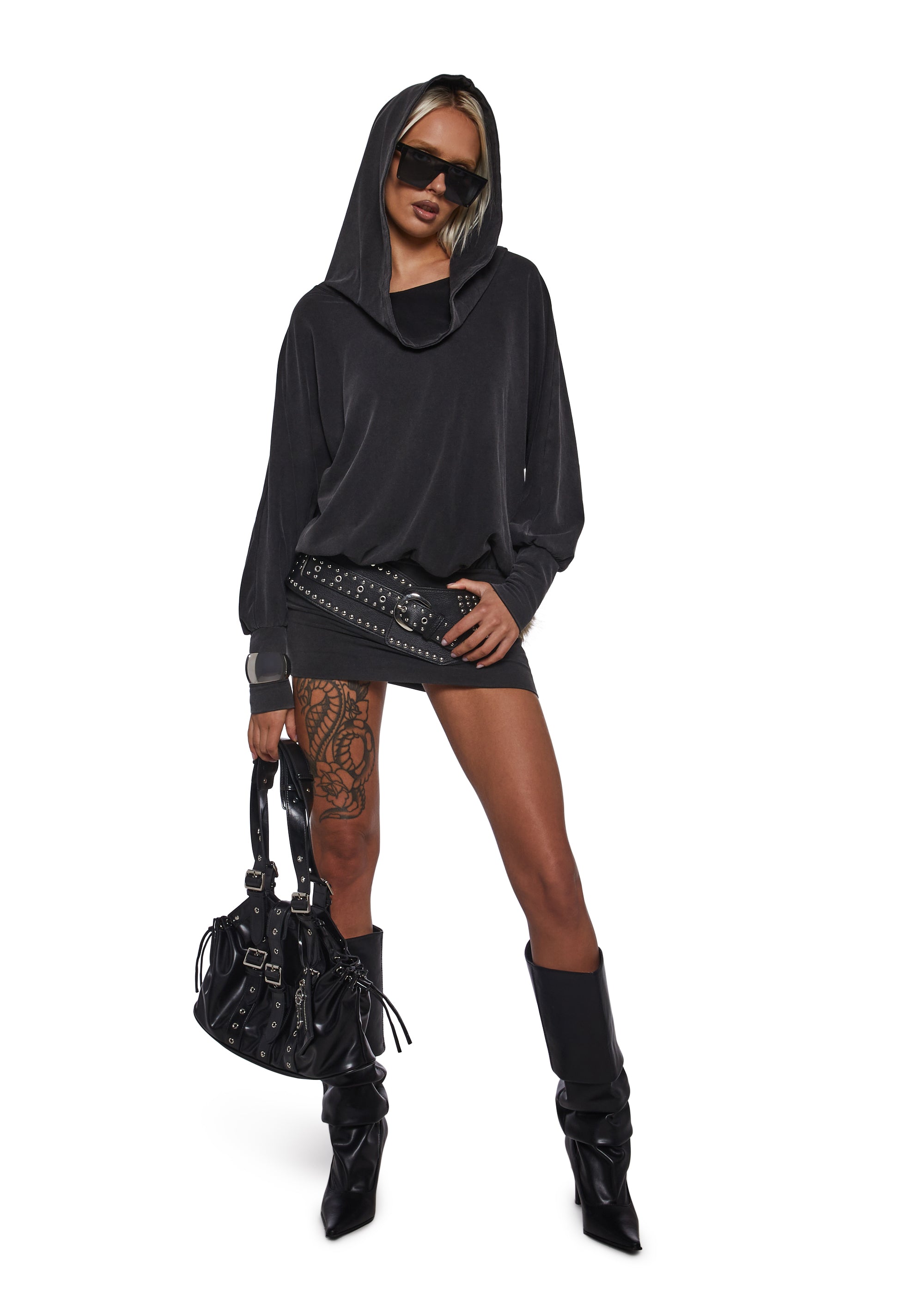 Alternative view of Ego Cowl Banded Mini Dress