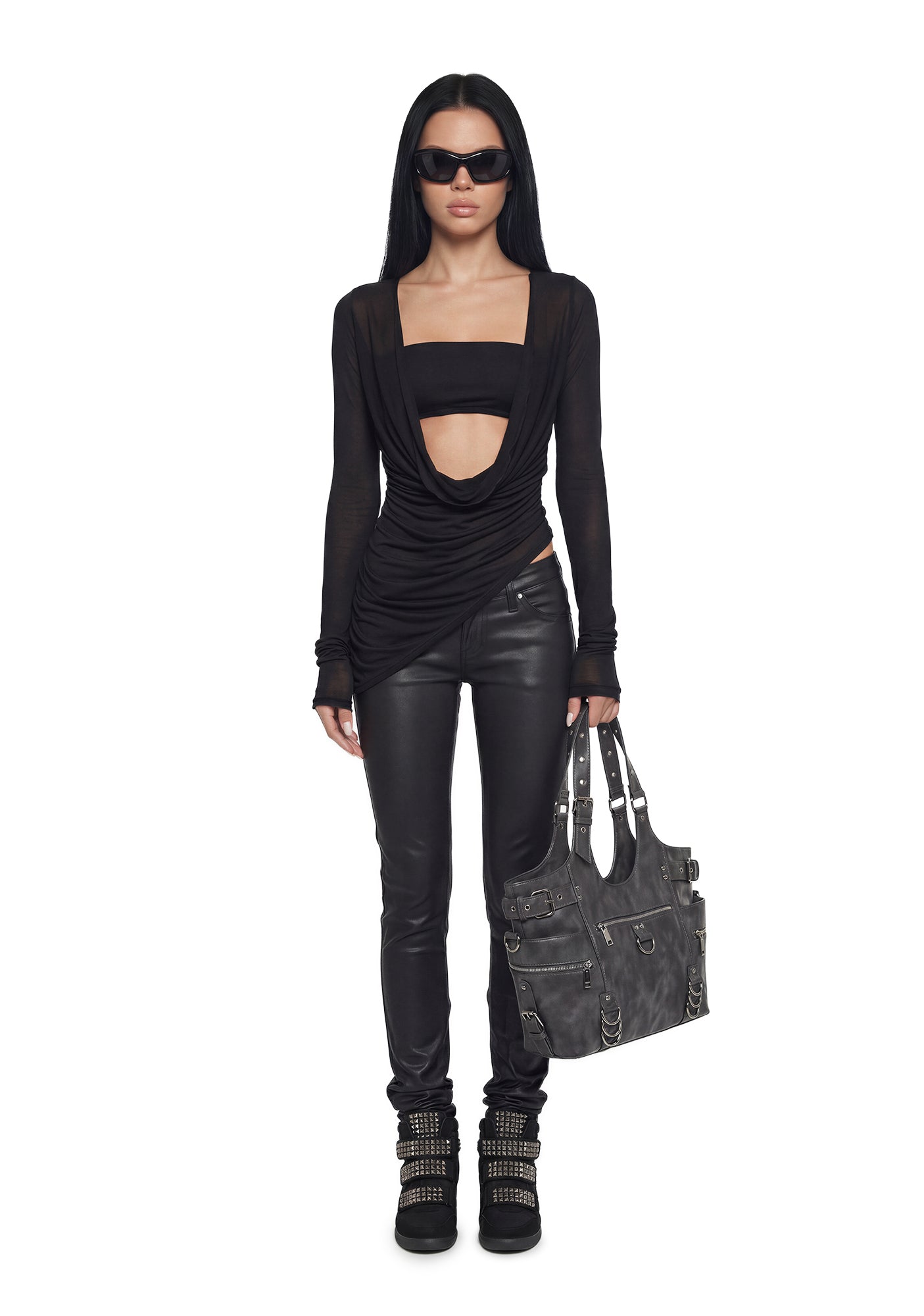 Alternative view of Analog Cowl Neck With Bandeau Top