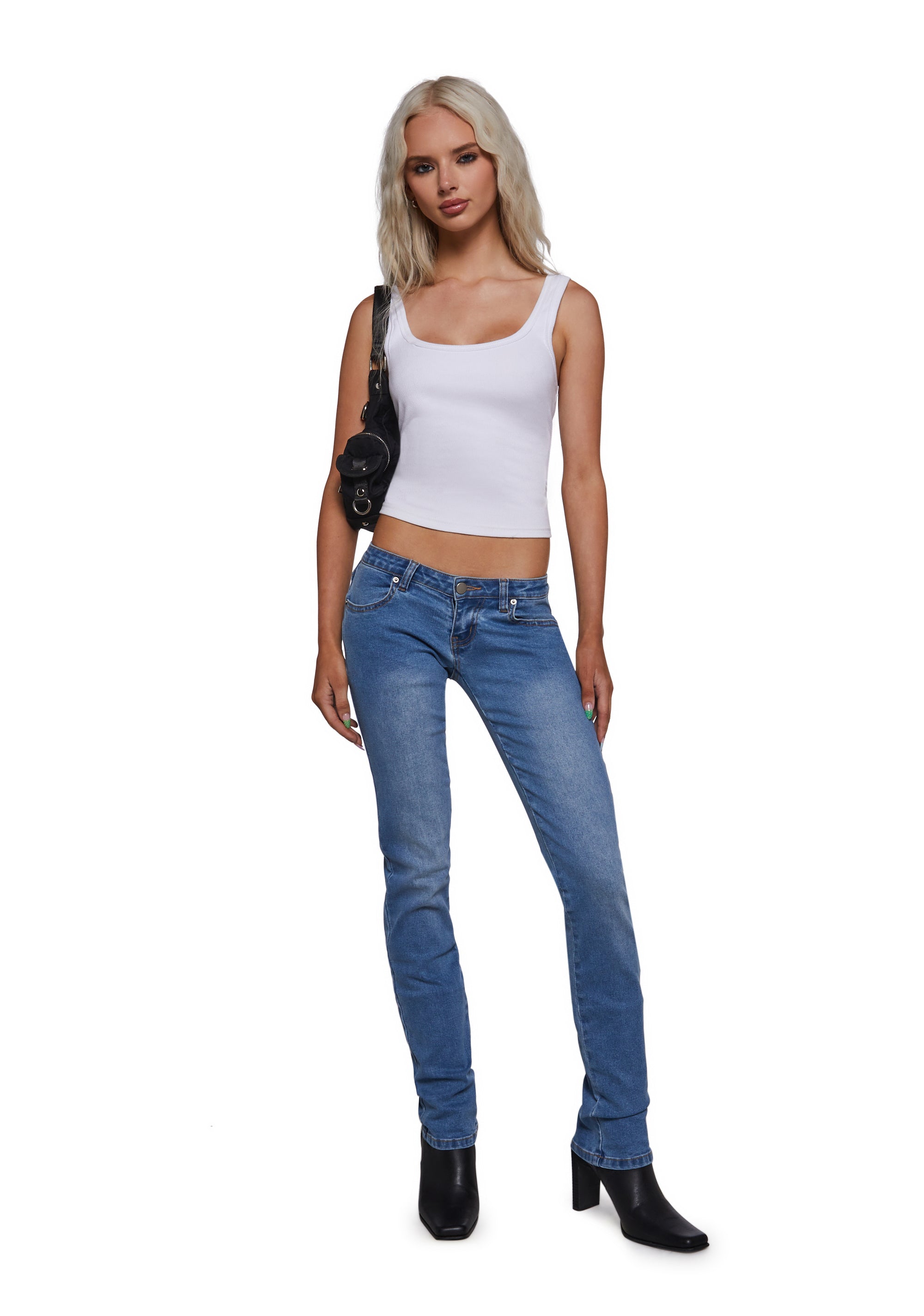 Alternative view of Talia Low Rise Jeans - Light Blue