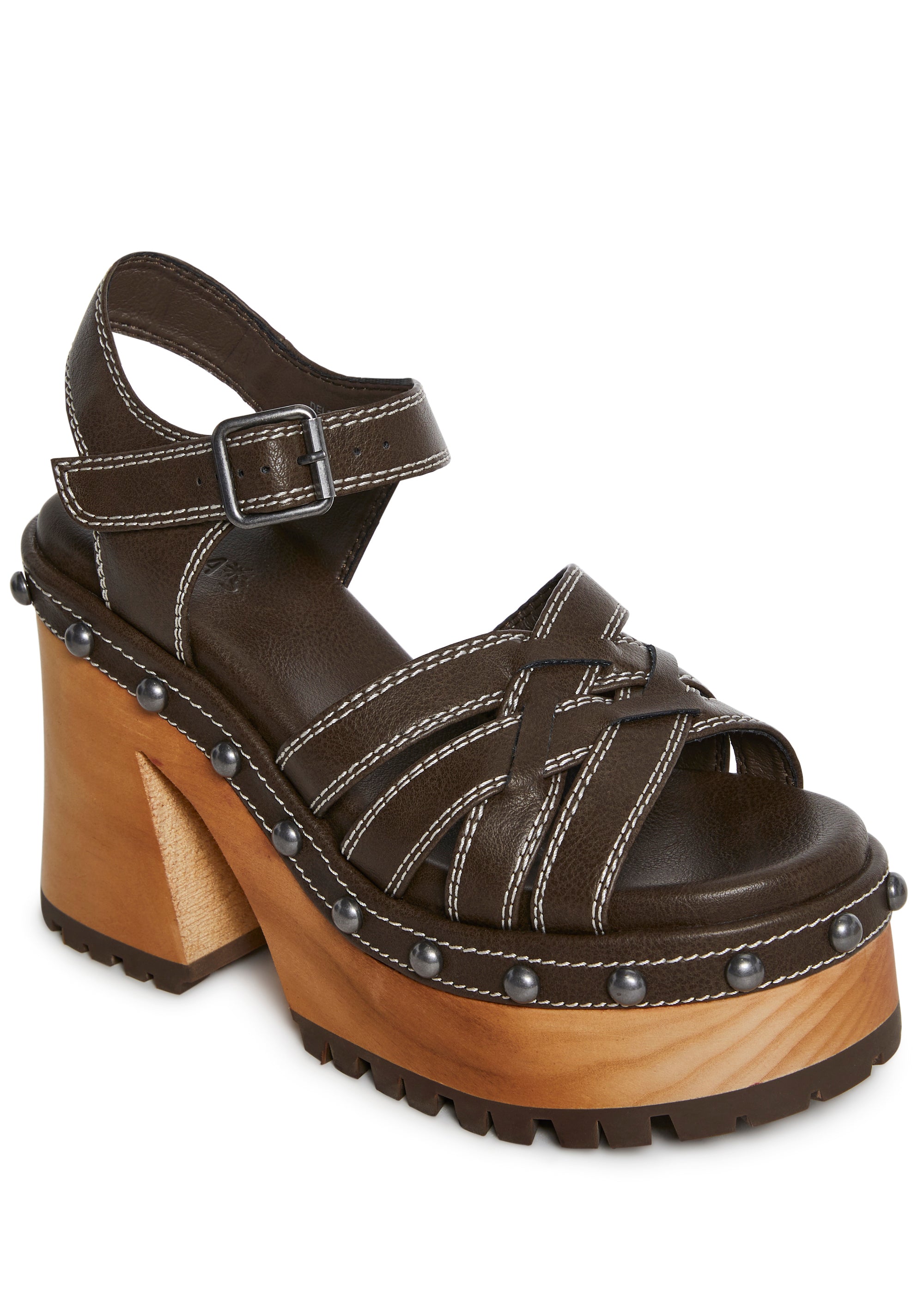 Alternative view of Crush Promises Platform Sandals - Brown