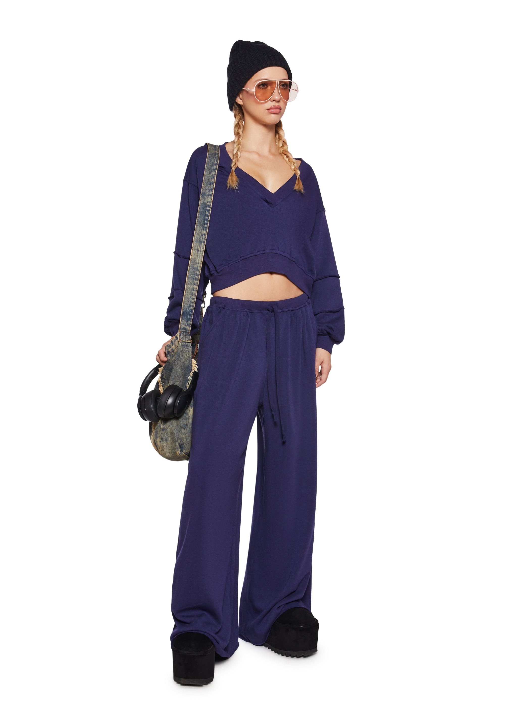 Alternative view of Chic Chill V-Neck Sweatshirt