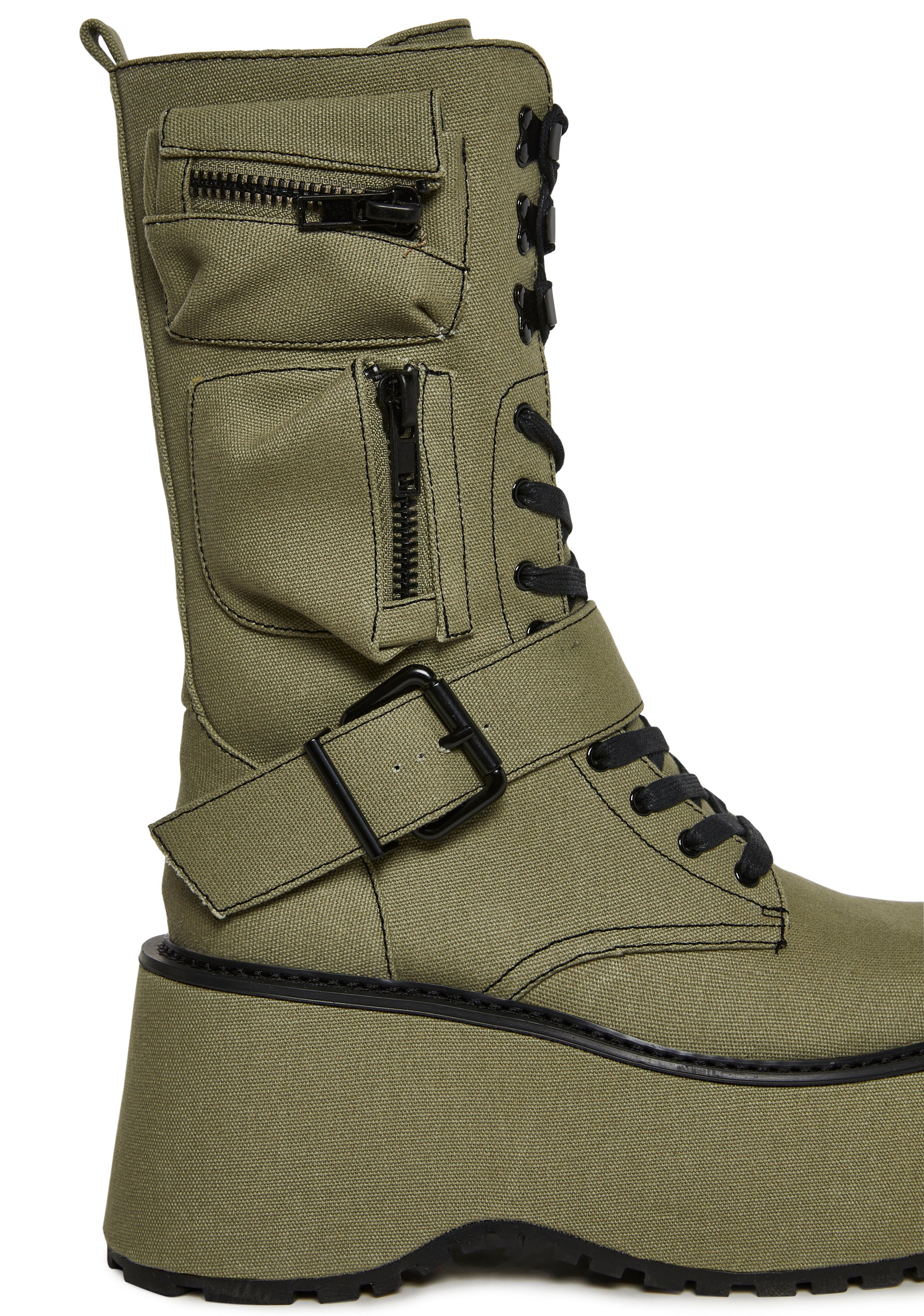 Alternative view of Obsidian Platform Zip-Up Boots