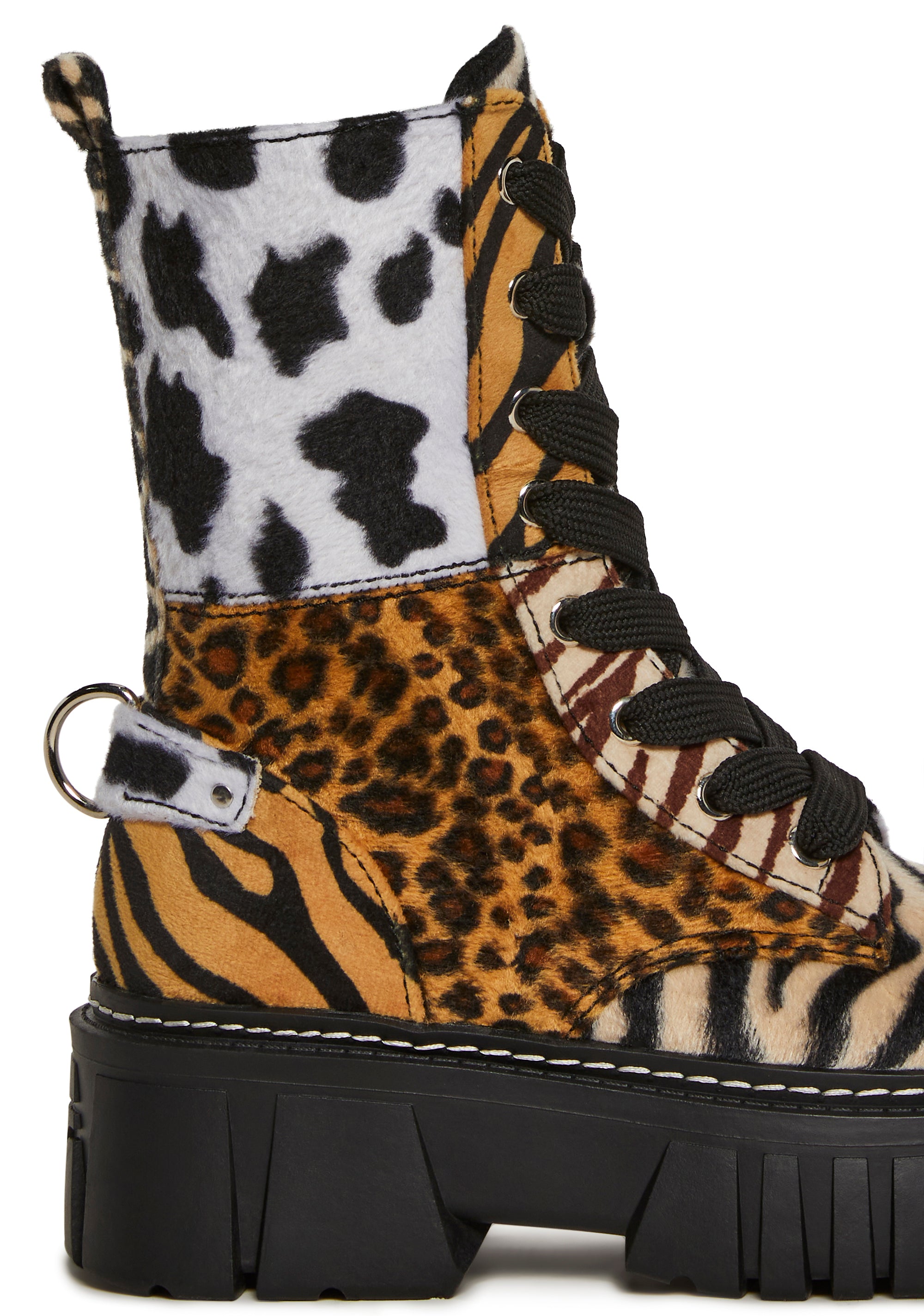 Alternative view of Party Animal Combat Boots - Multi