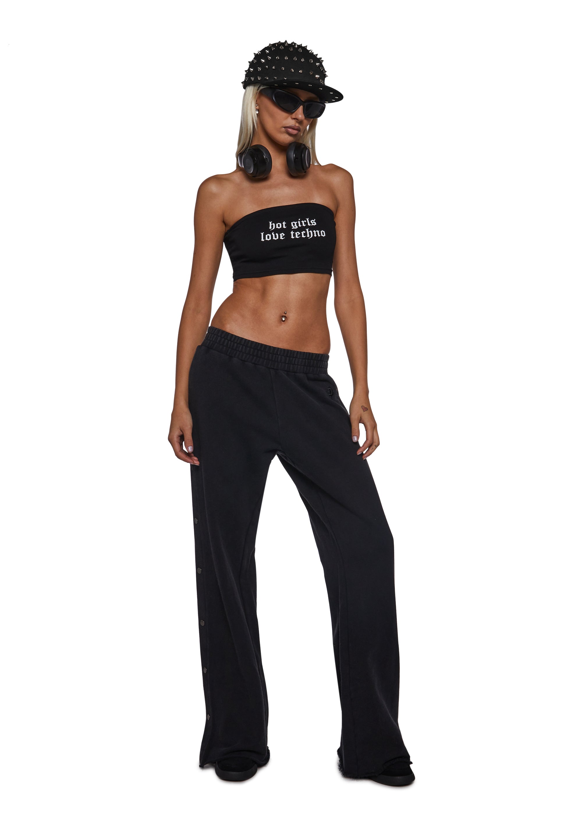 Alternative view of Ego Washed Boyfriend Sweatpants - Black