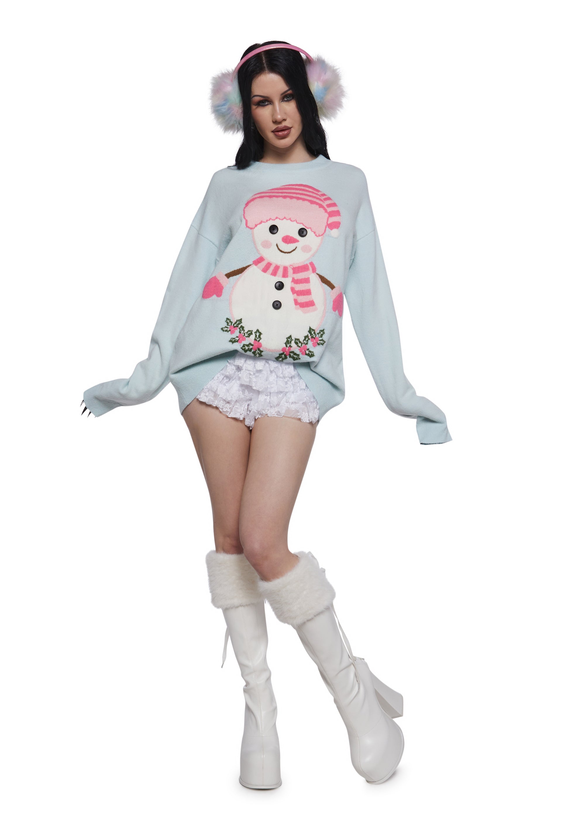 Alternative view of Frosty Dreams Intarsia Sweater