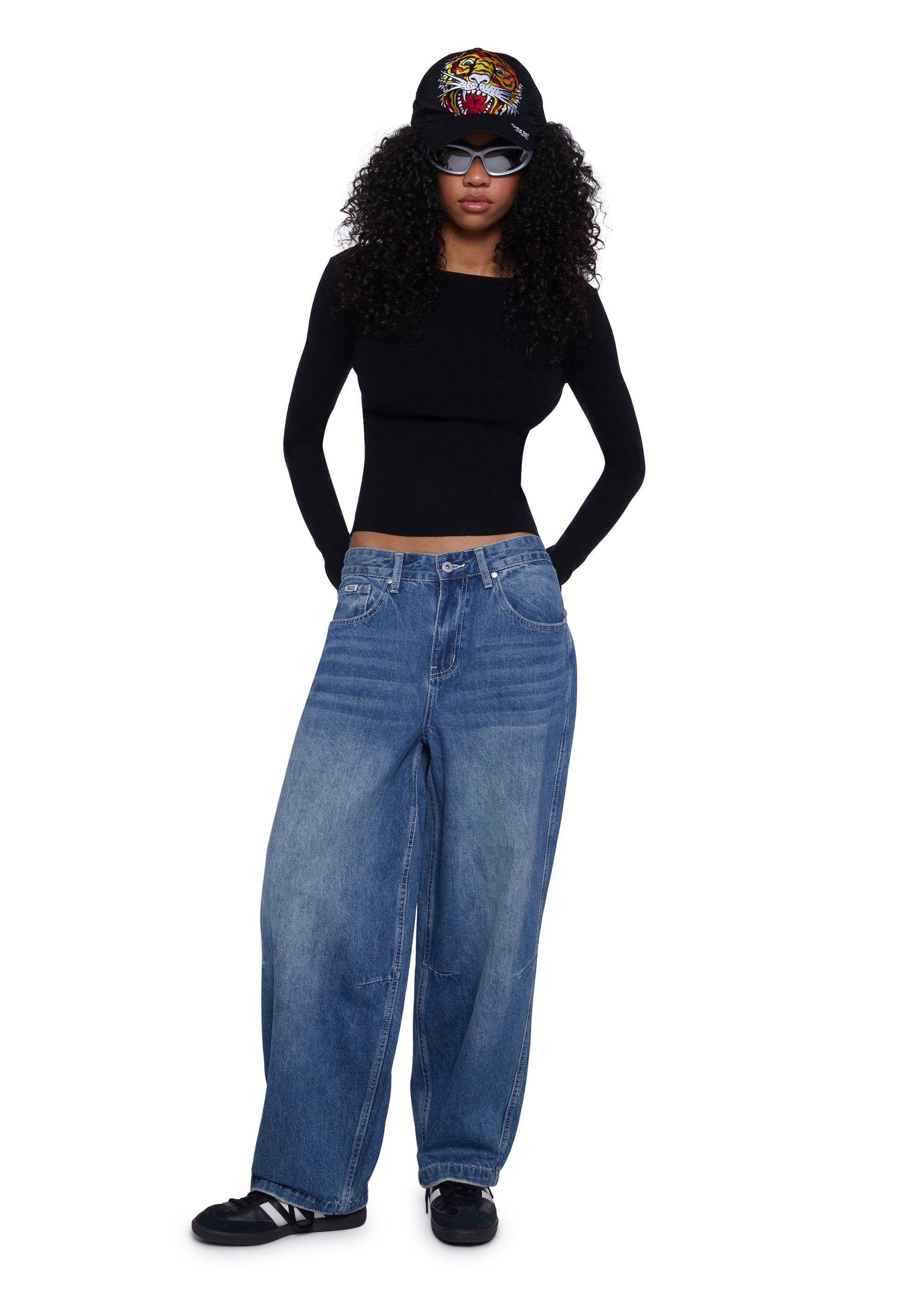 Alternative view of Made Me Realize Sweater Top-Black