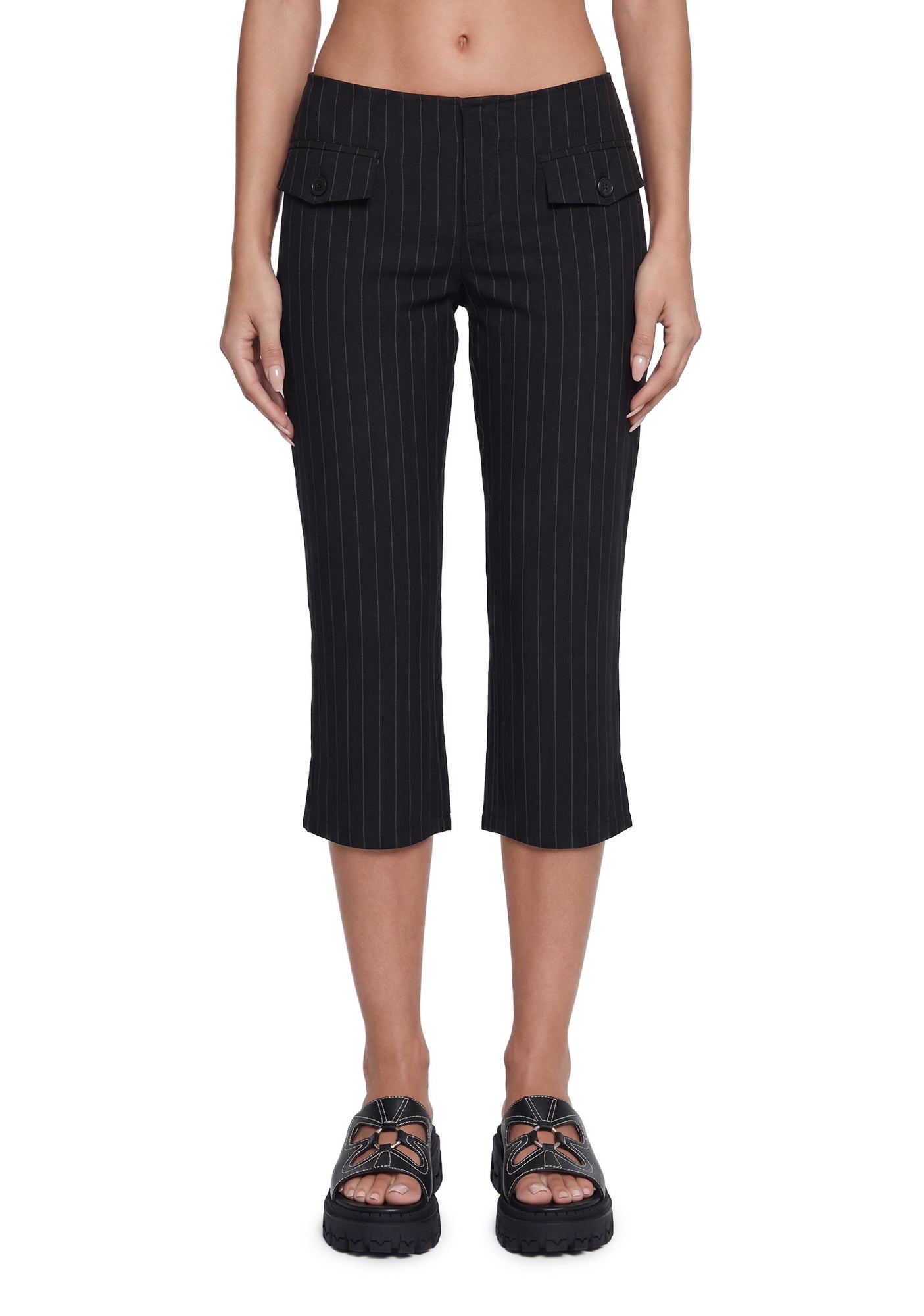 Gwen Pinstripe Capris