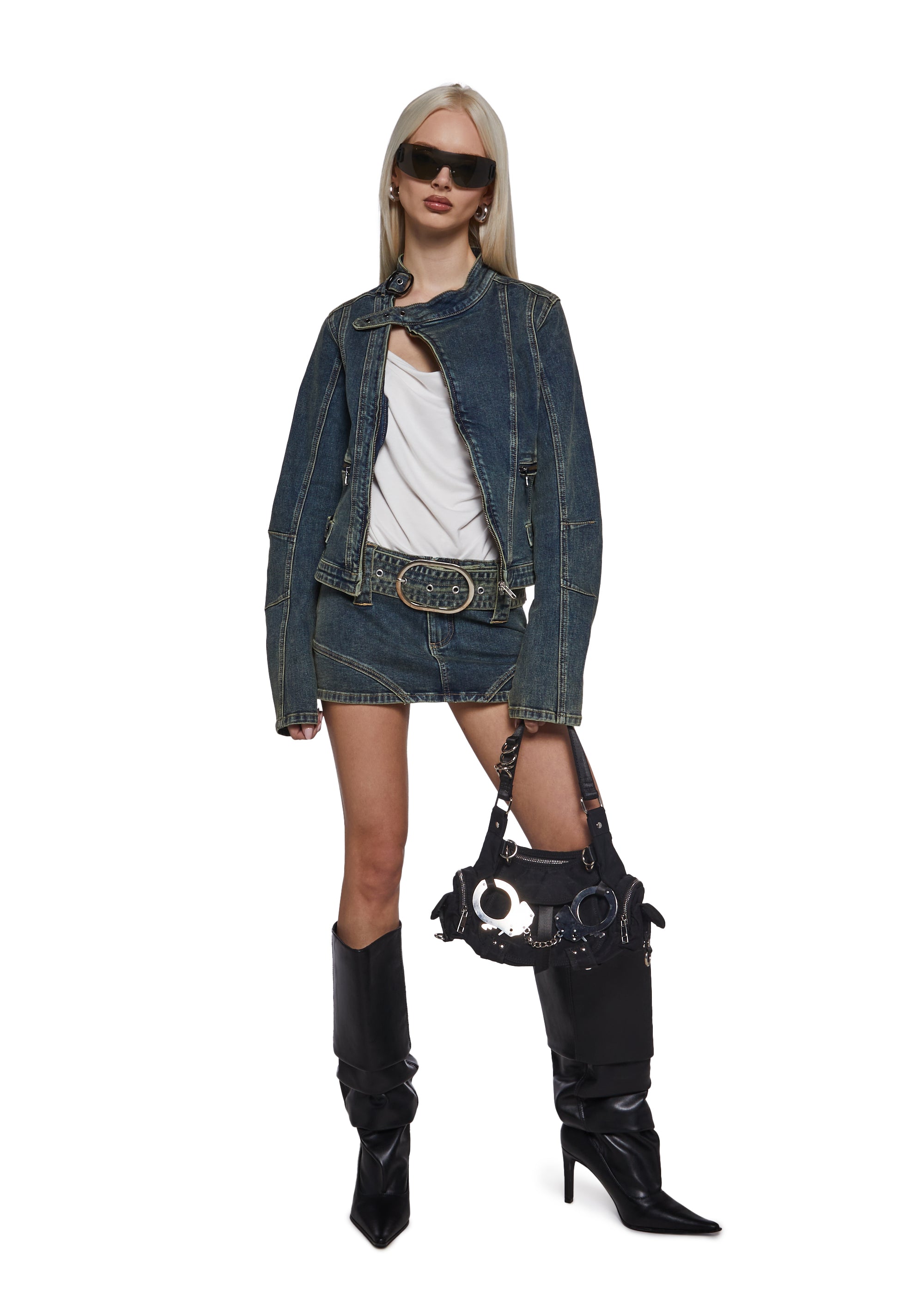 Alternative view of Kenzie Asymmetrical Moto Jacket