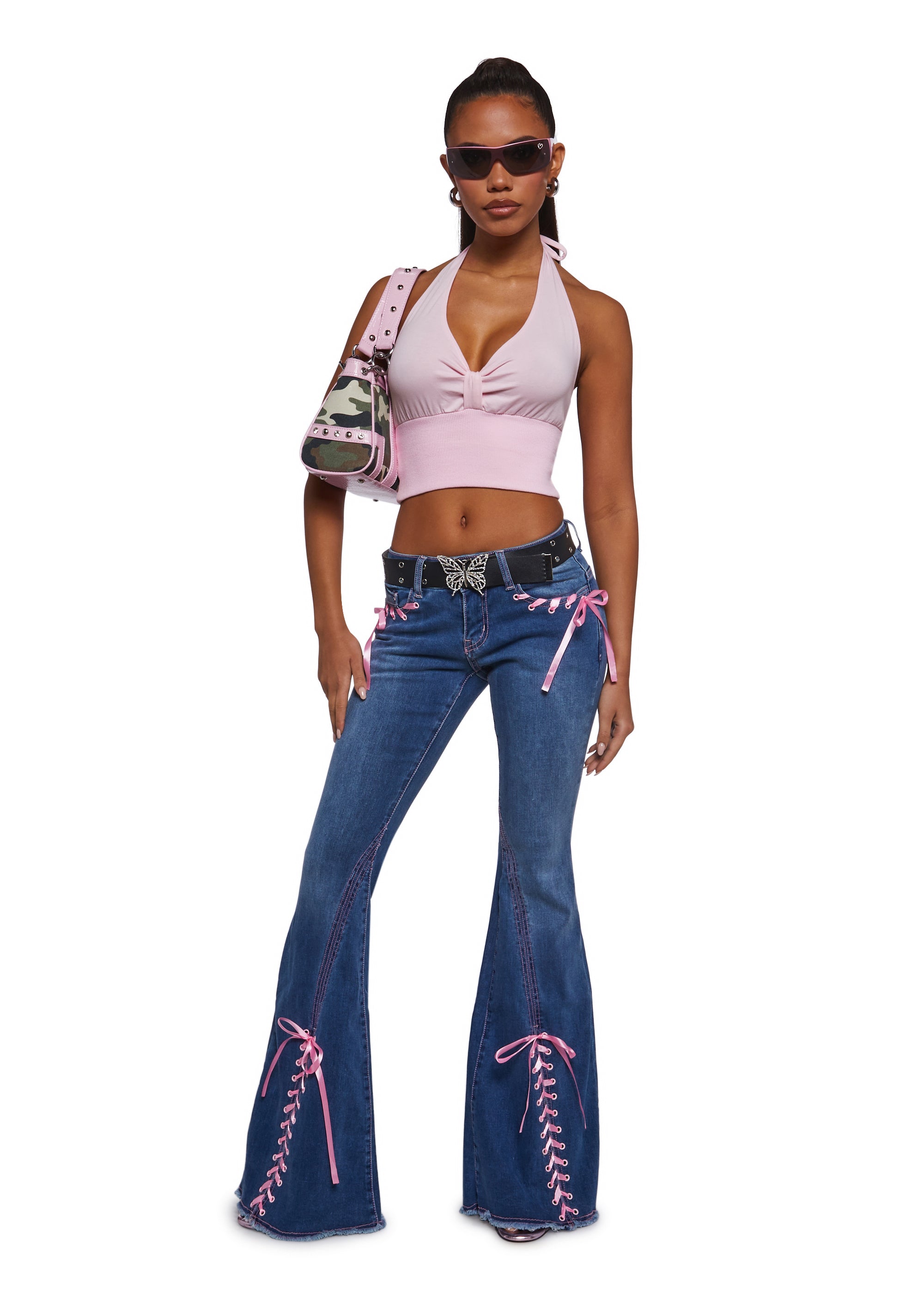 Alternative view of Amazed Babe Flared Jeans
