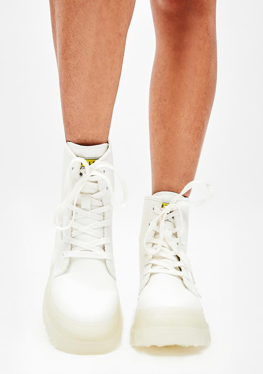 Alternative view of White Aspha Rld Lace Up Boots