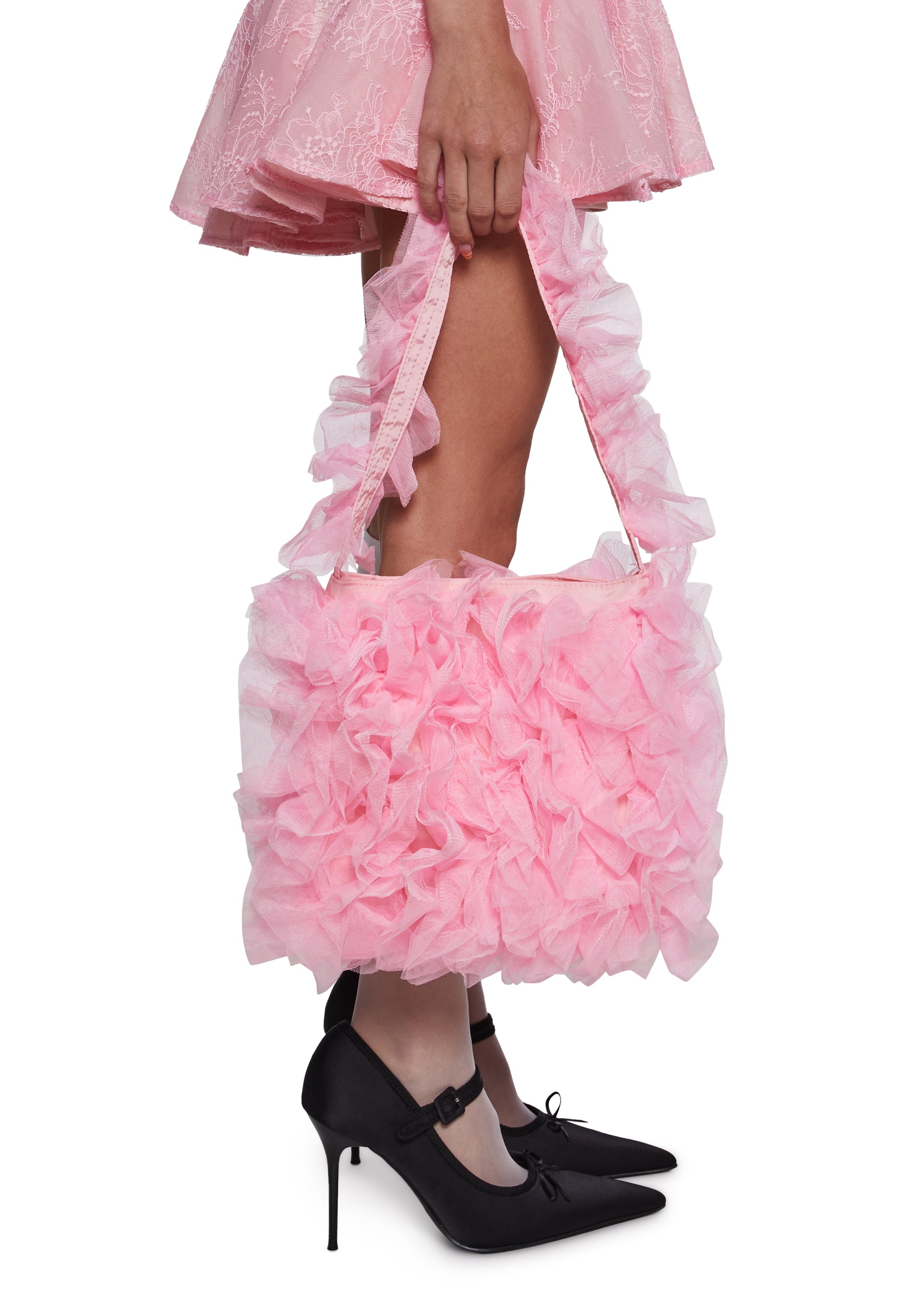 Alternative view of Sentimental Beauty Ruffled Shoulder Bag