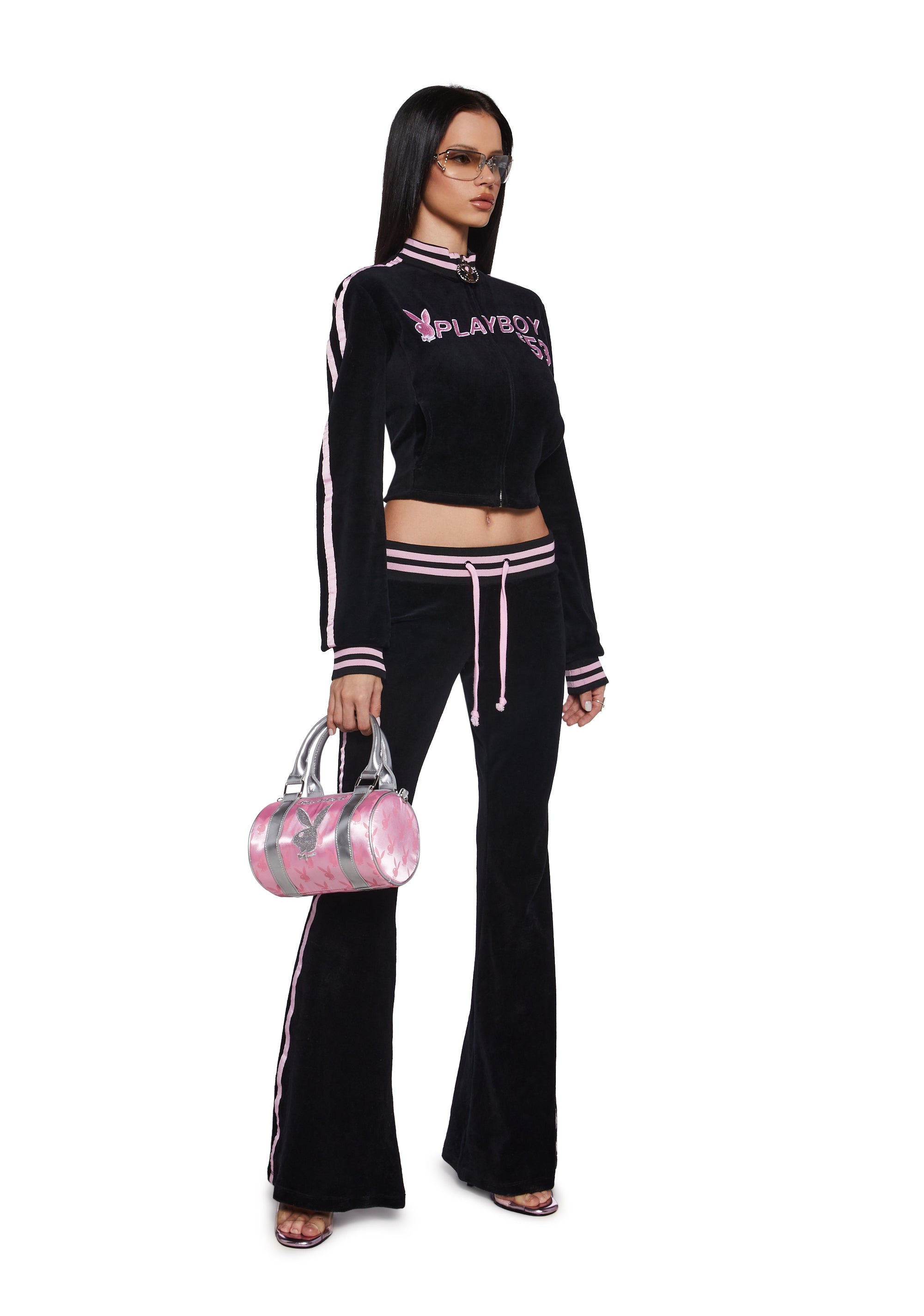 Alternative view of Leisurely Yours Velour Track Jacket