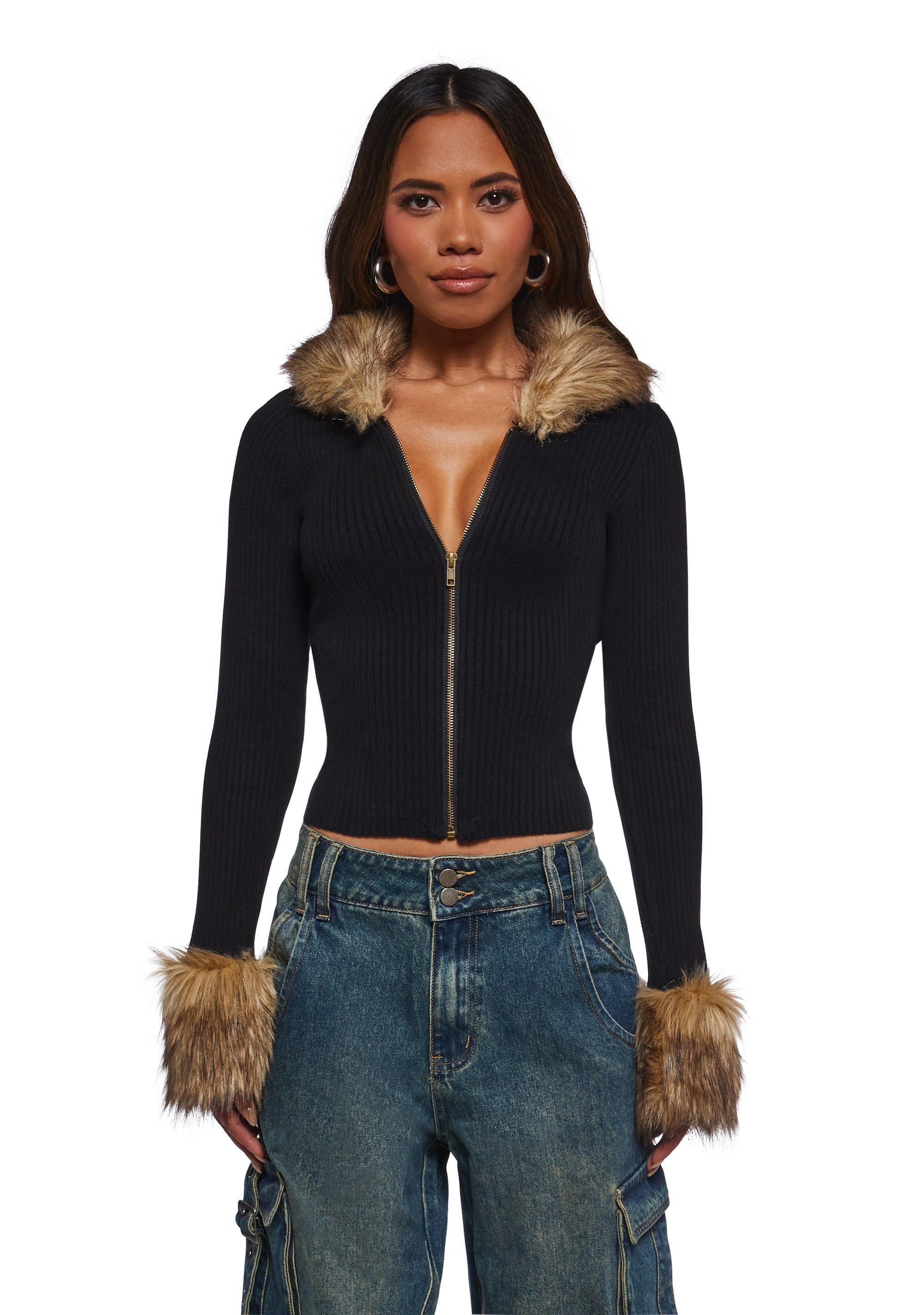 Chilly Mood Knit Ribbed Cardigan