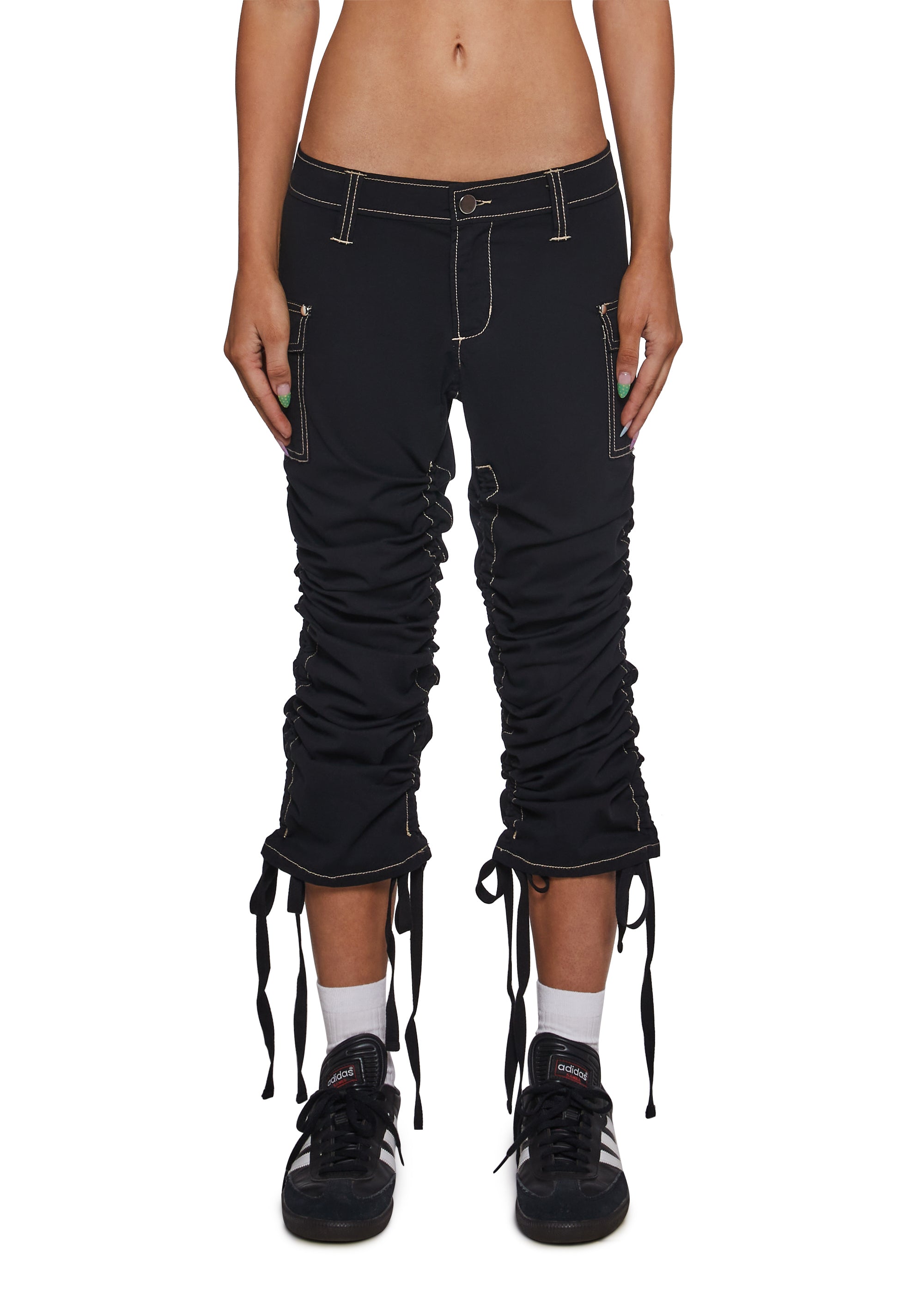 Texting Back Low Rise Pants