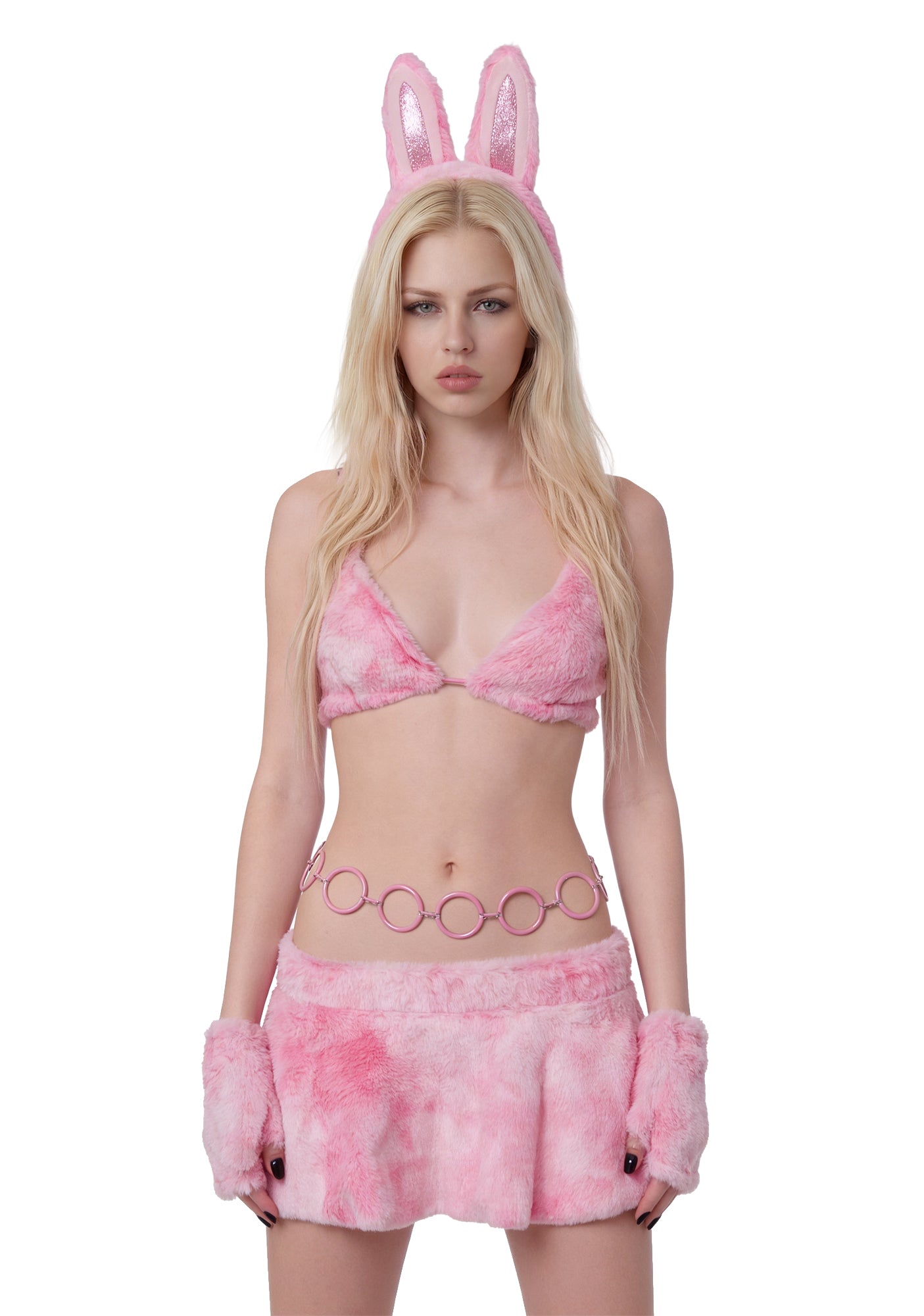 Labubu Furry Lingerie - Pink