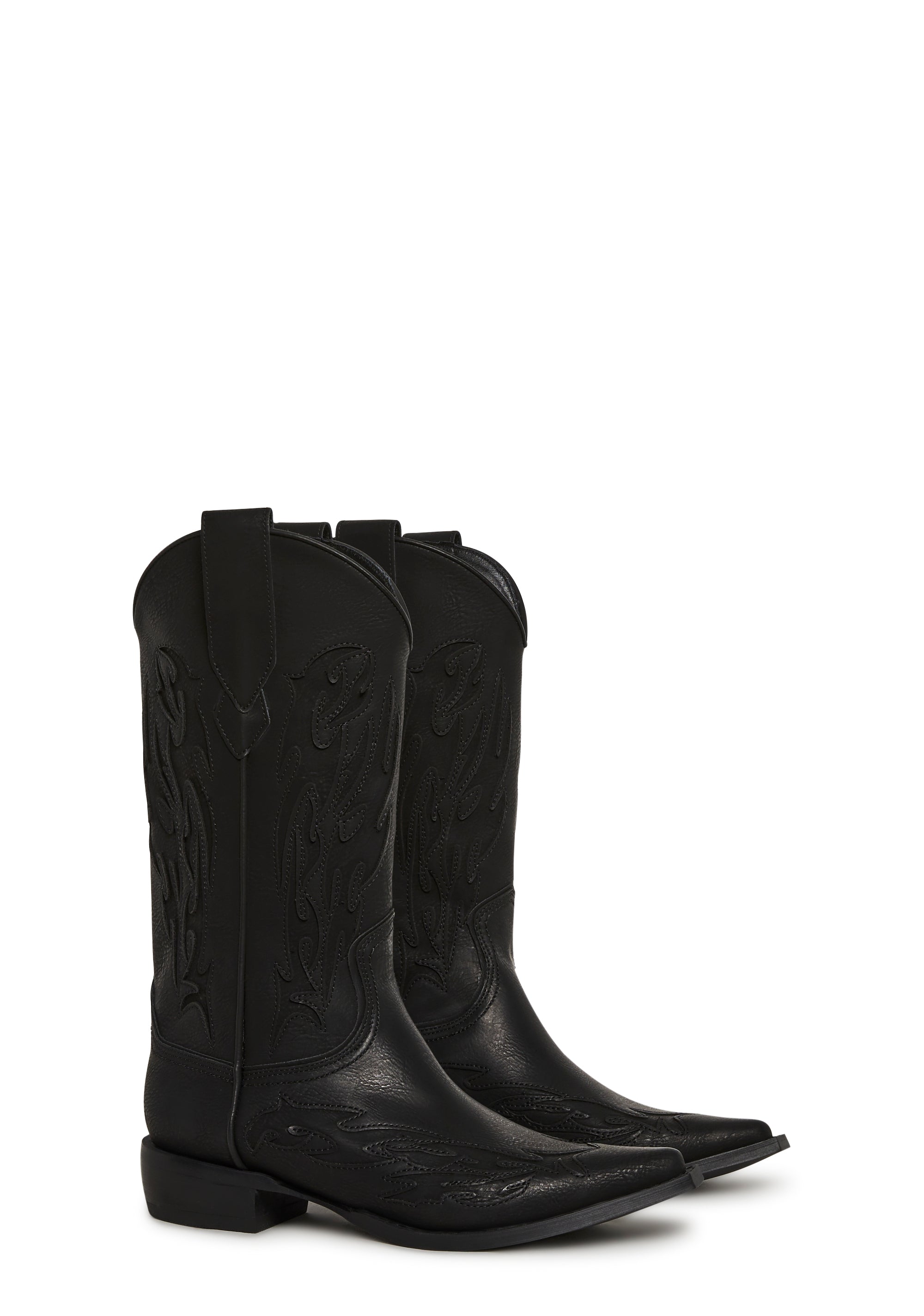 Alternative view of Femme Revolt Cowboy Boots - Black