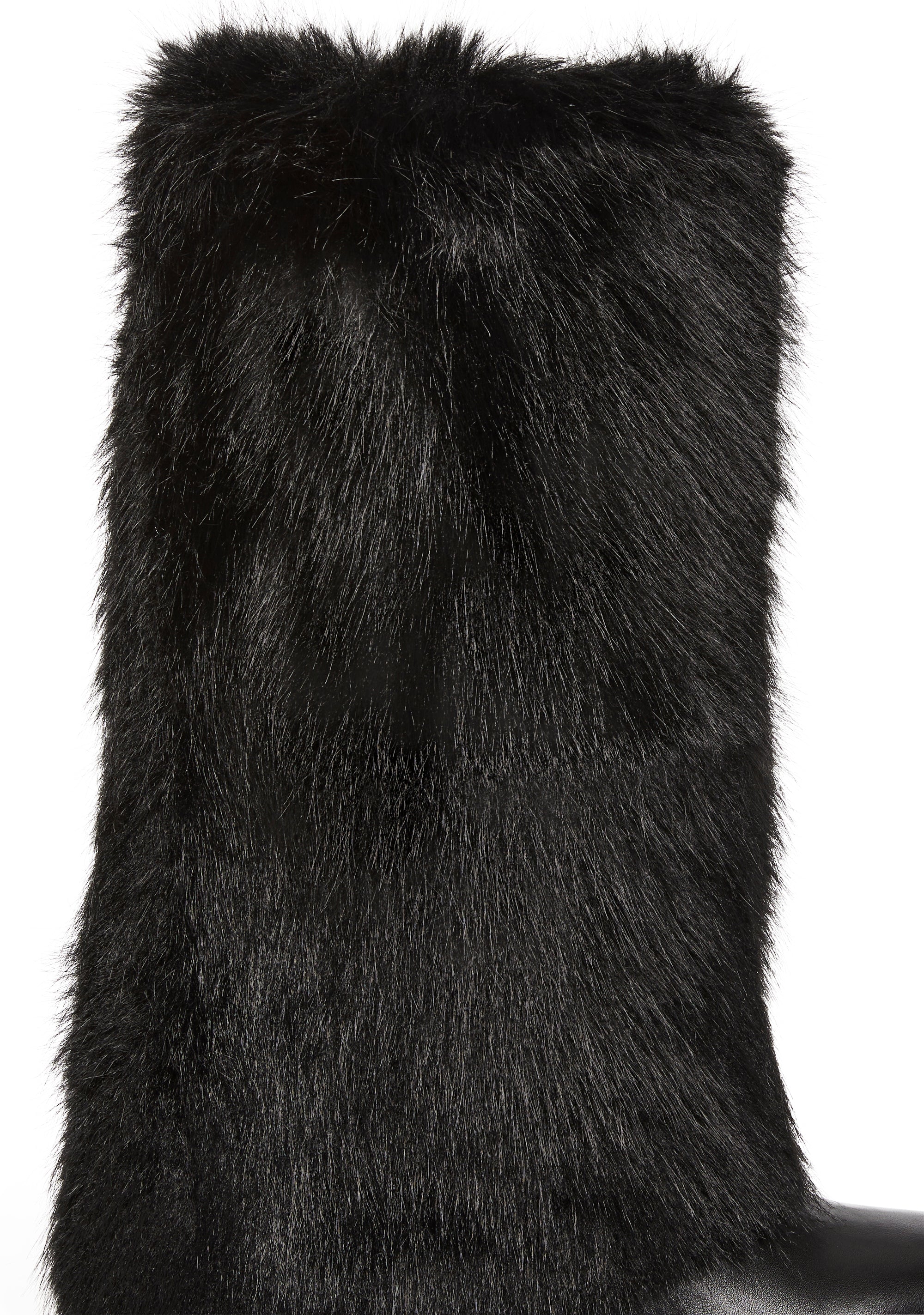 Alternative view of Ahsoka Foldover Flat Boots - Black