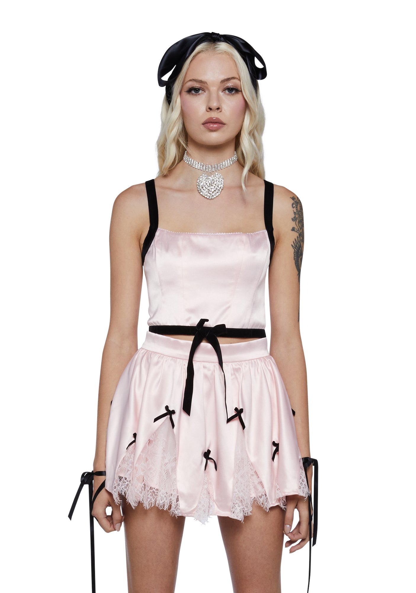 Sweet Kiss Satin Crop Top