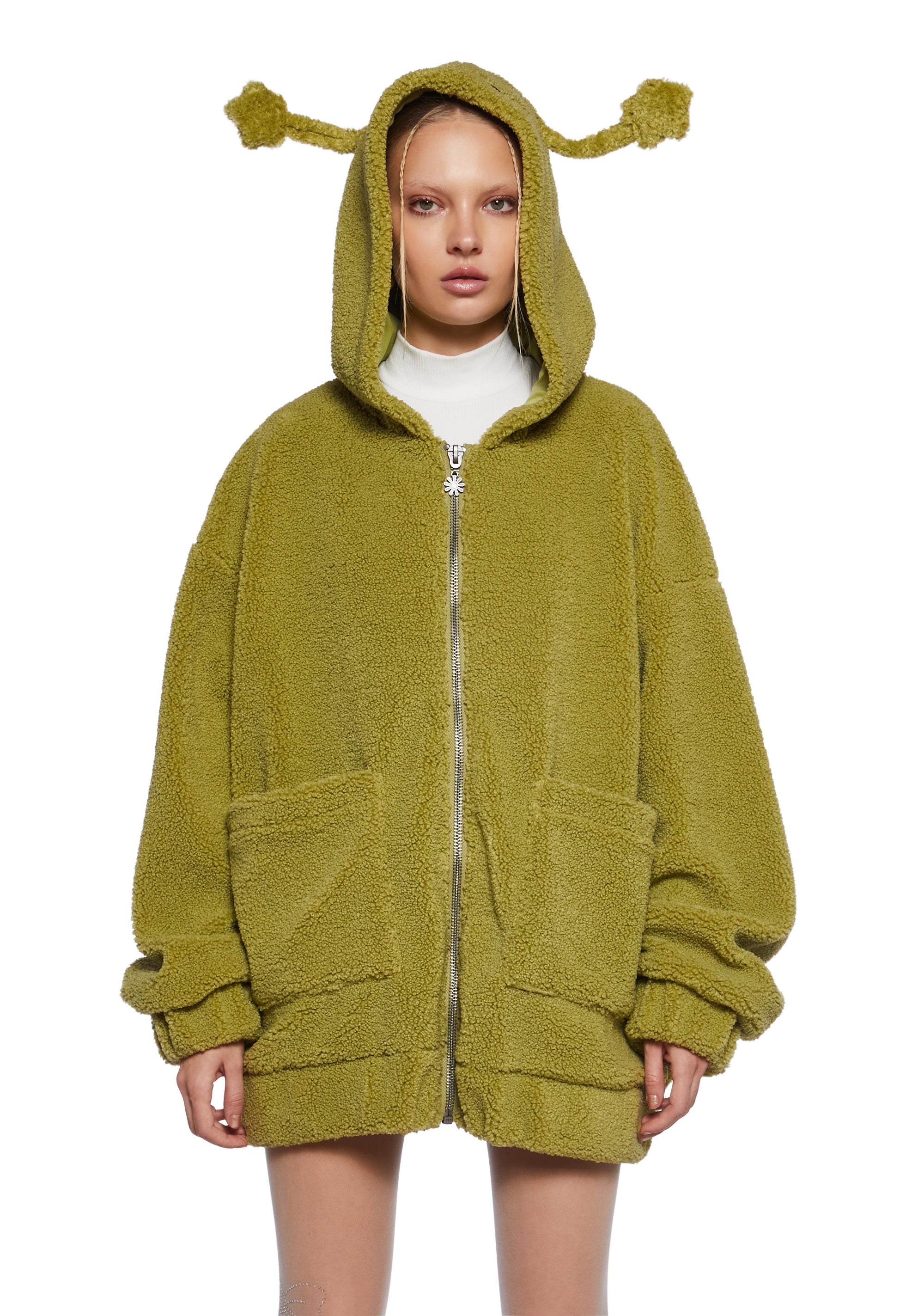 Alternative view of In Your Orbit Hooded Sherpa Jacket