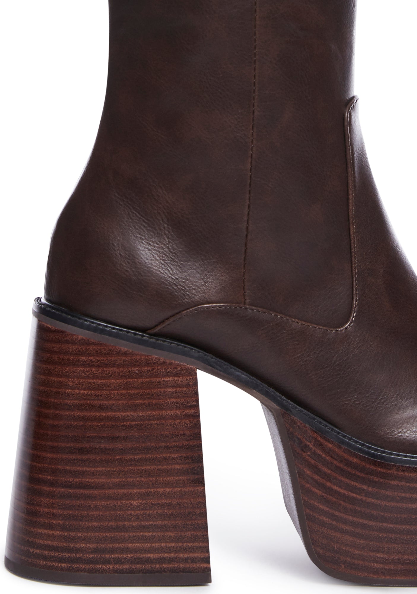 Alternative view of Vintage Soul Knee High Boots - Chocolate