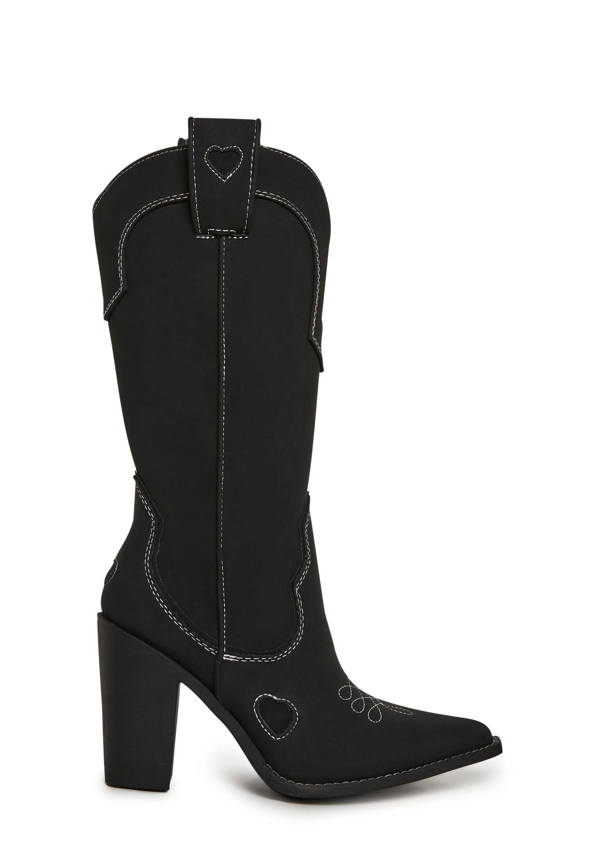Basic Present Perfect Cowgirl Boots - Black