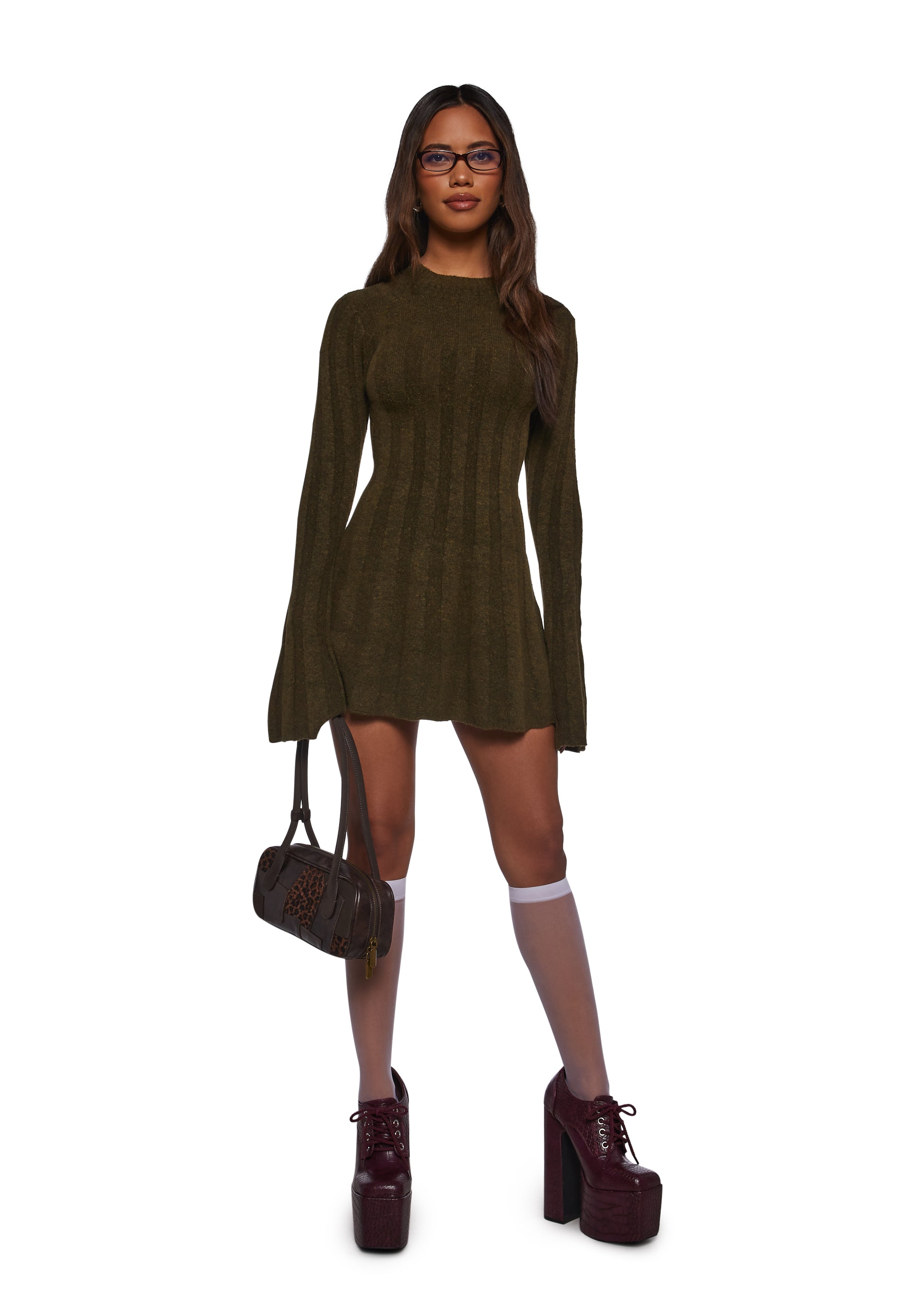 Alternative view of Cafe Reverie Mini Dress - Green